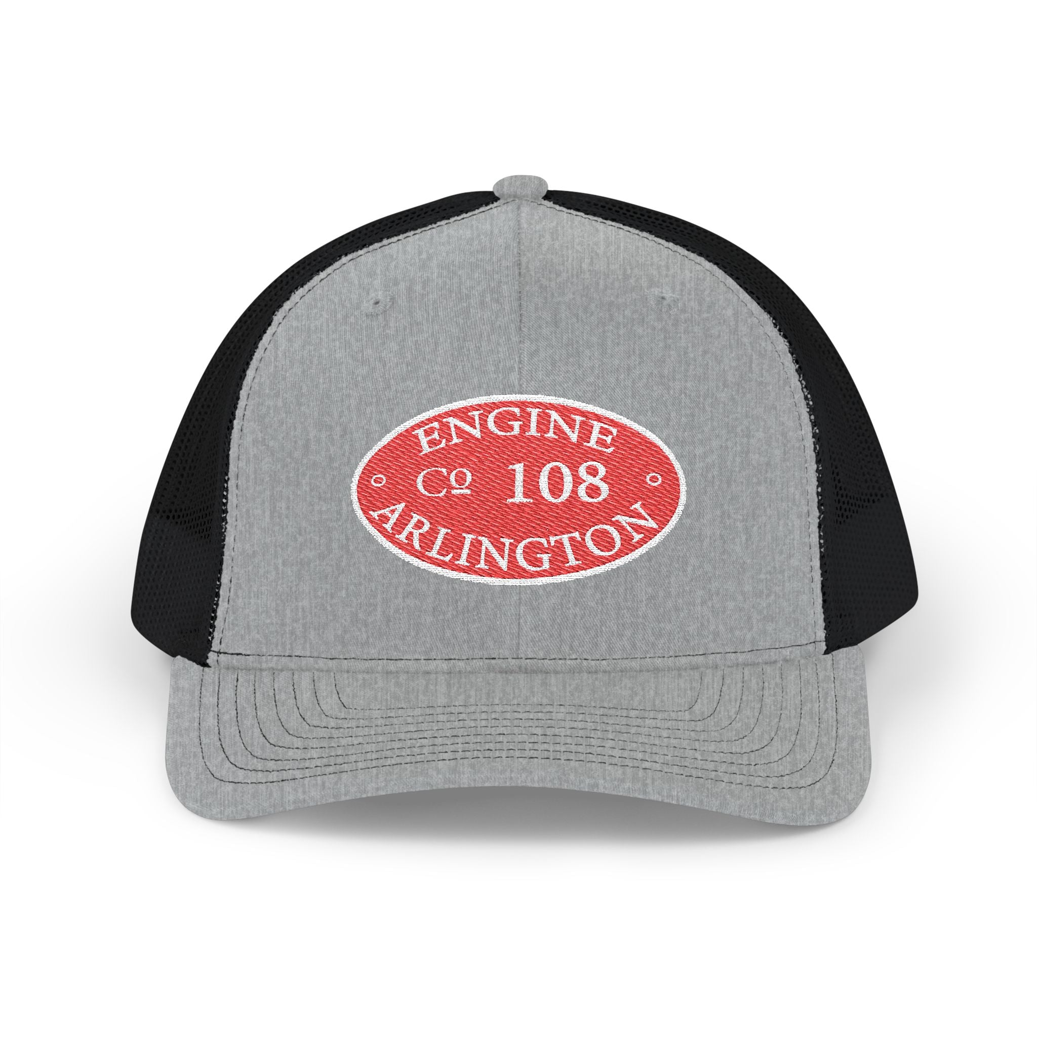 Arlington Engine 8 Circle Patch - (Richardson 112 Style Hat) Snapback Trucker