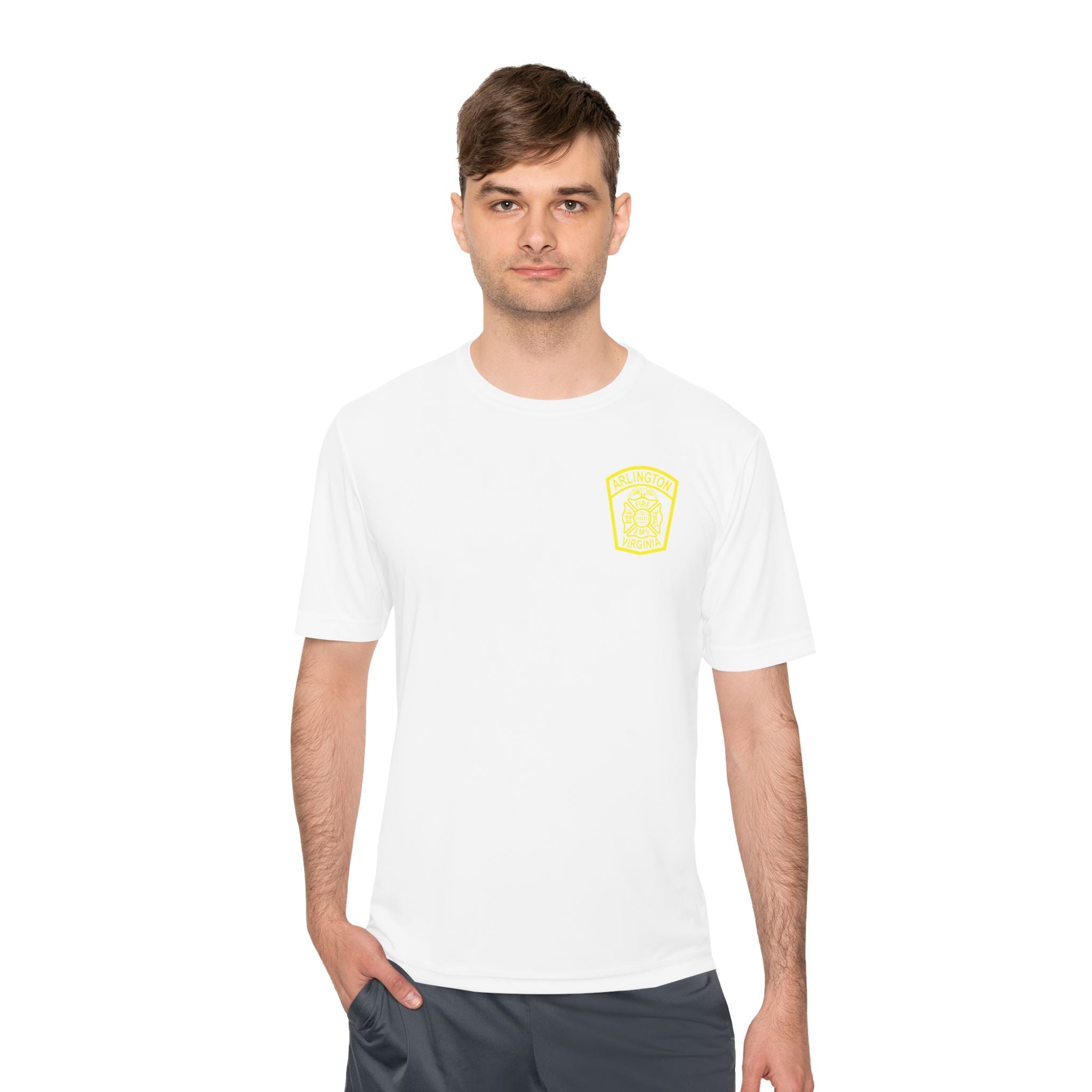 ACFD Officer Old Patch - Sport-Tek ST350 Unisex Moisture Wicking Tee