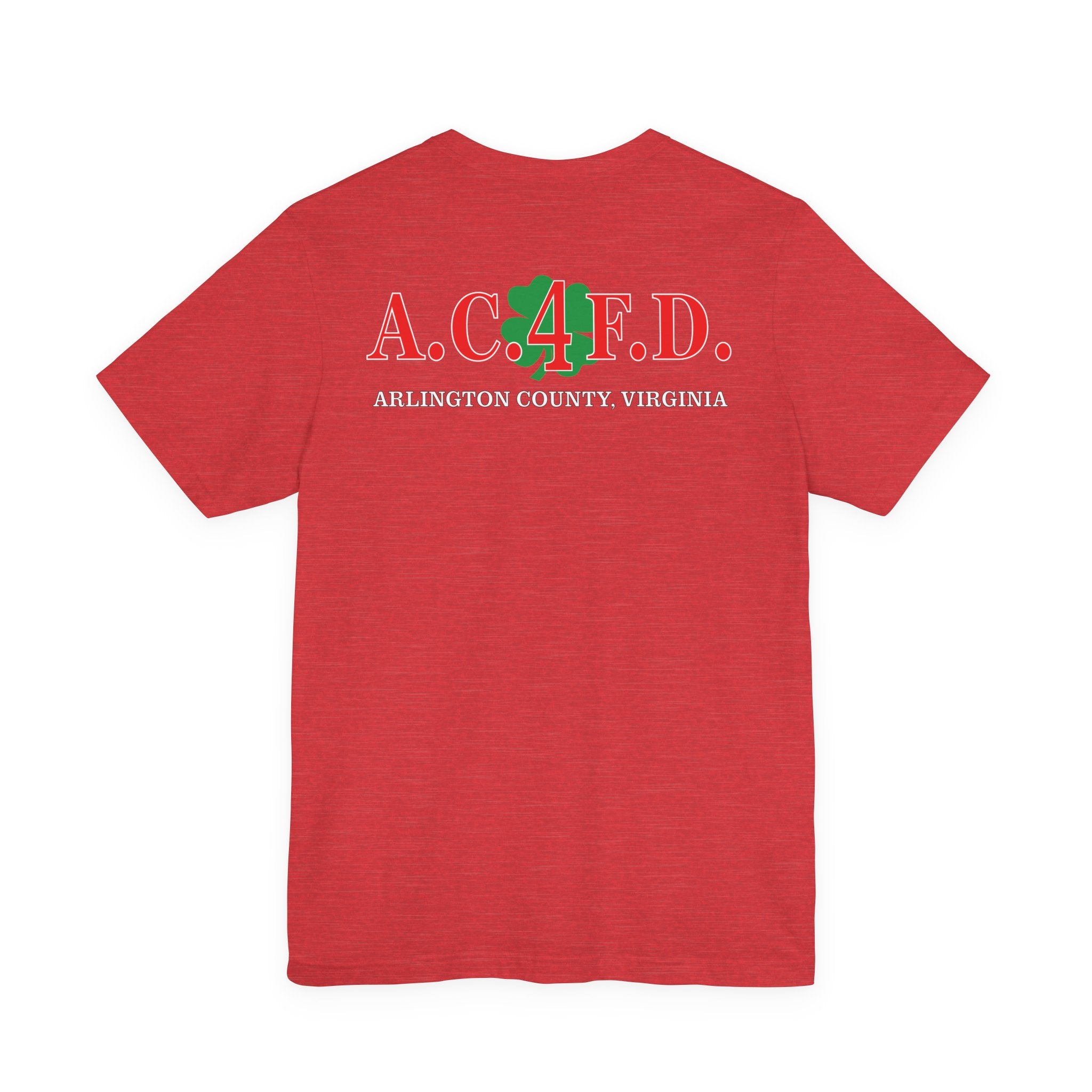 Station 4 Clover on front and back - Bella+Canvas Soft Unisex Tee