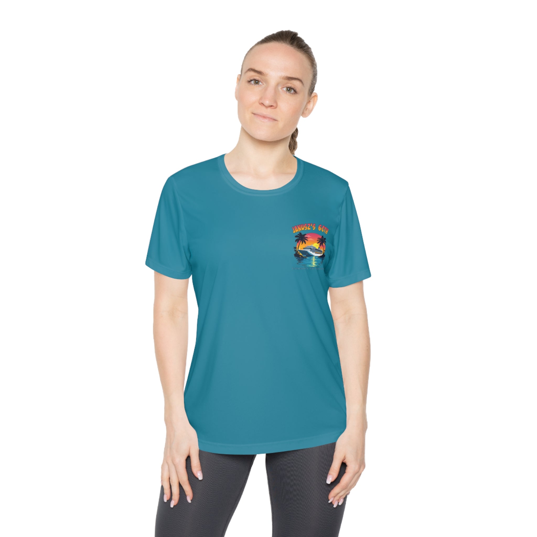 Renee Family Cruise Colorful - Ladies Moisture Wicking Competitor Tee