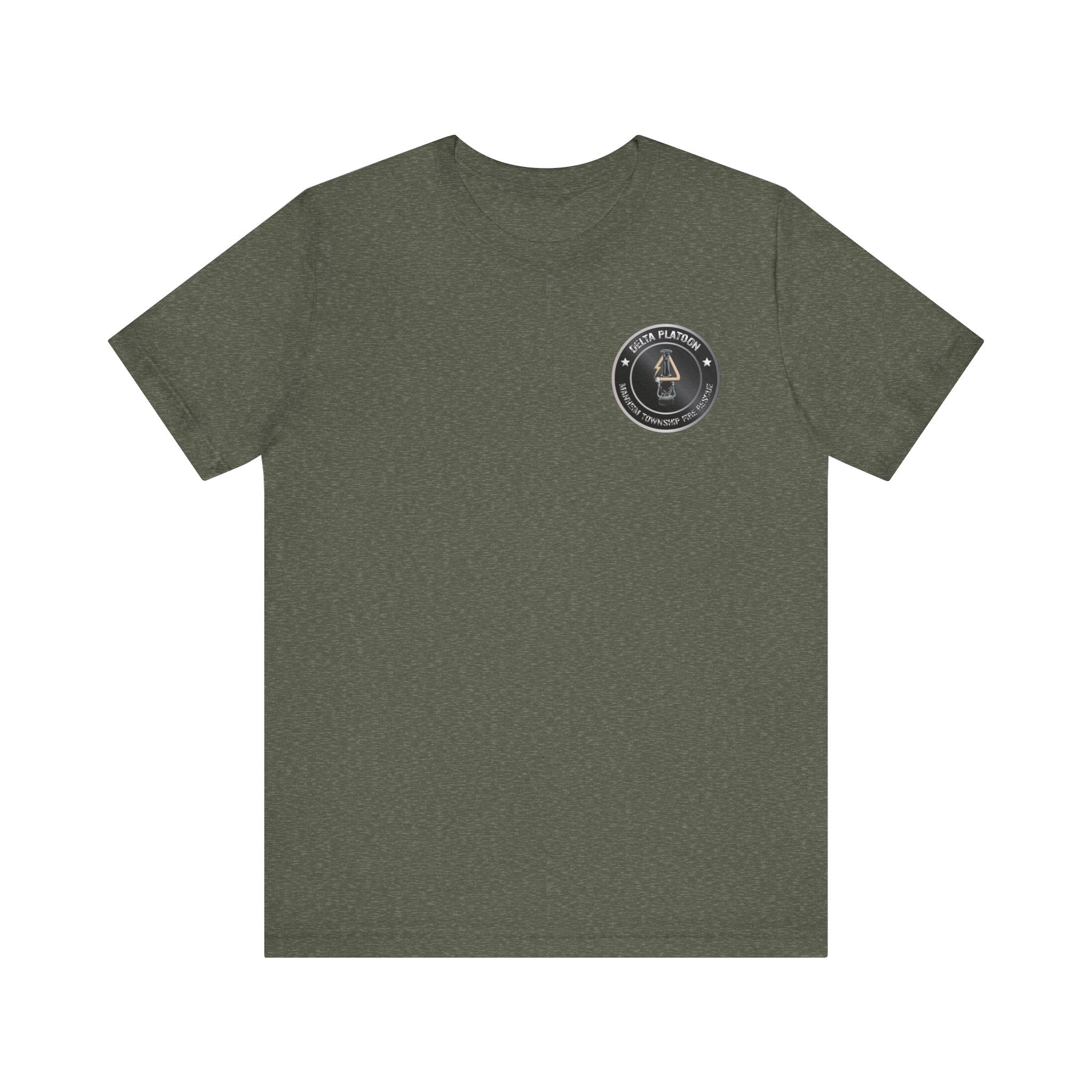 Manheim Township Local Delta Platoon Local white - Bella+Canvas Soft Unisex Tee