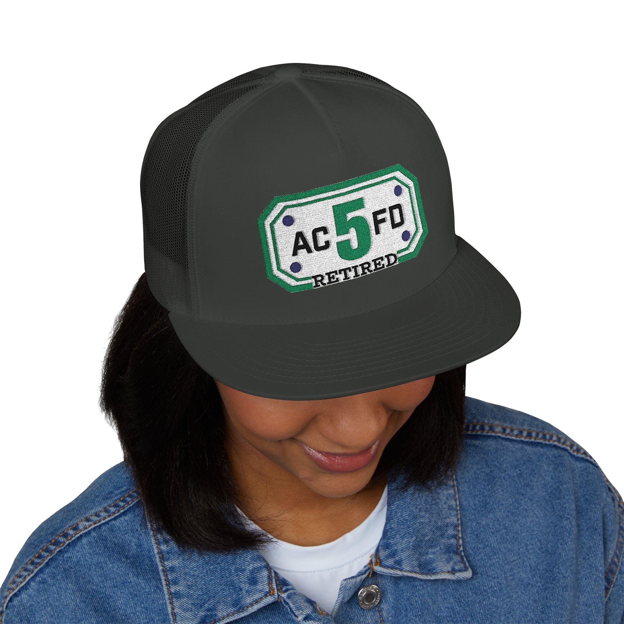 Retired Arlington Truck 5 - 5 Panel Trucker Cap (Embroidery)