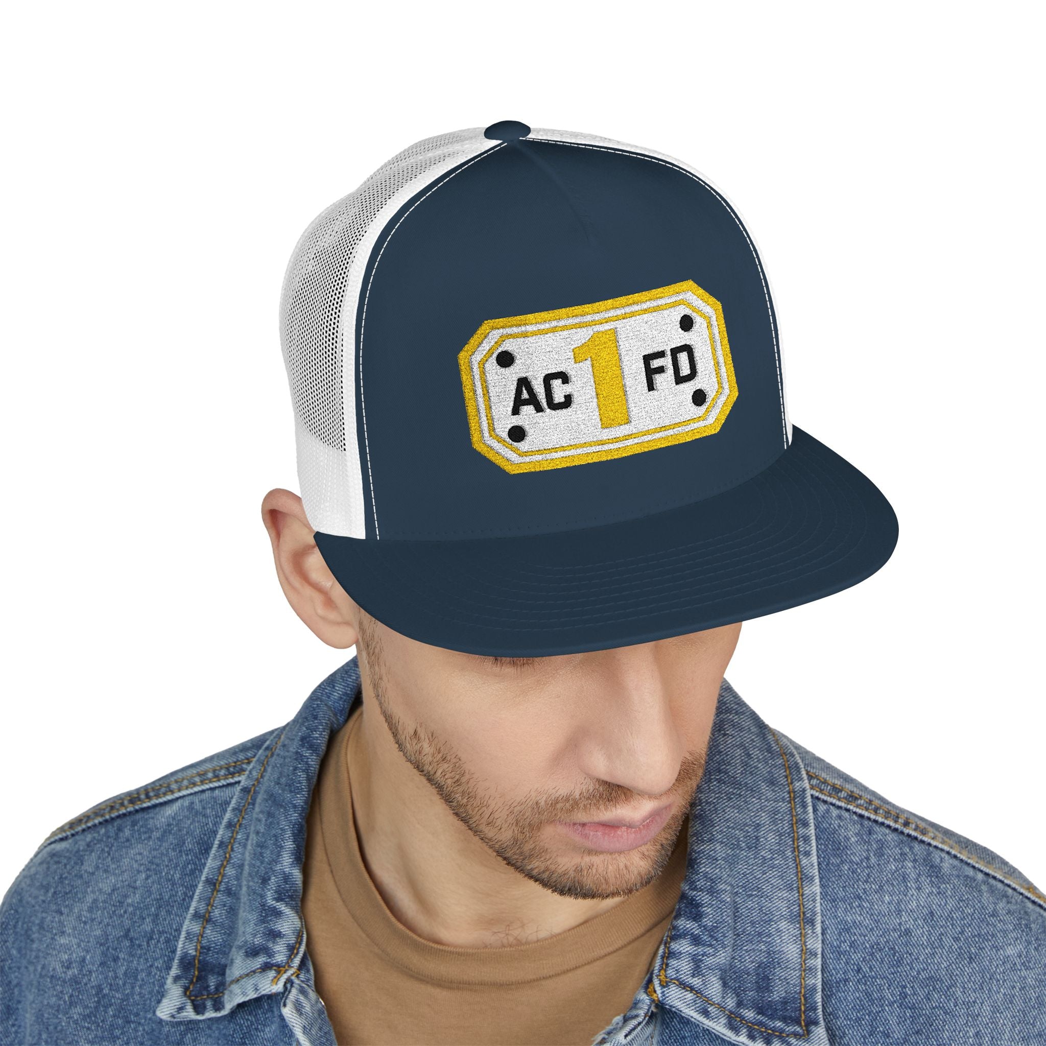 Arlington Medic 1 (requested different style hat) - 5 Panel Trucker Cap (Embroidery)