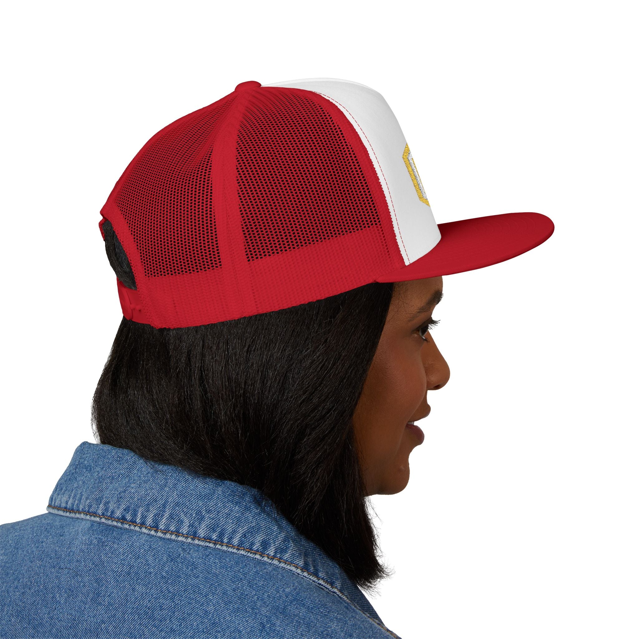 Arlington Rescue 2 (requested different style hat) - 5 Panel Trucker Cap (Embroidery)