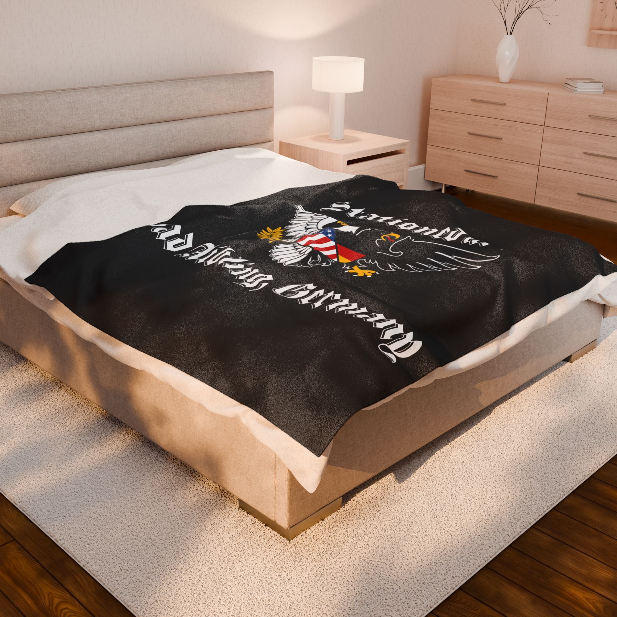 Stationed at Bad Aibling - Velveteen Plush Blanket