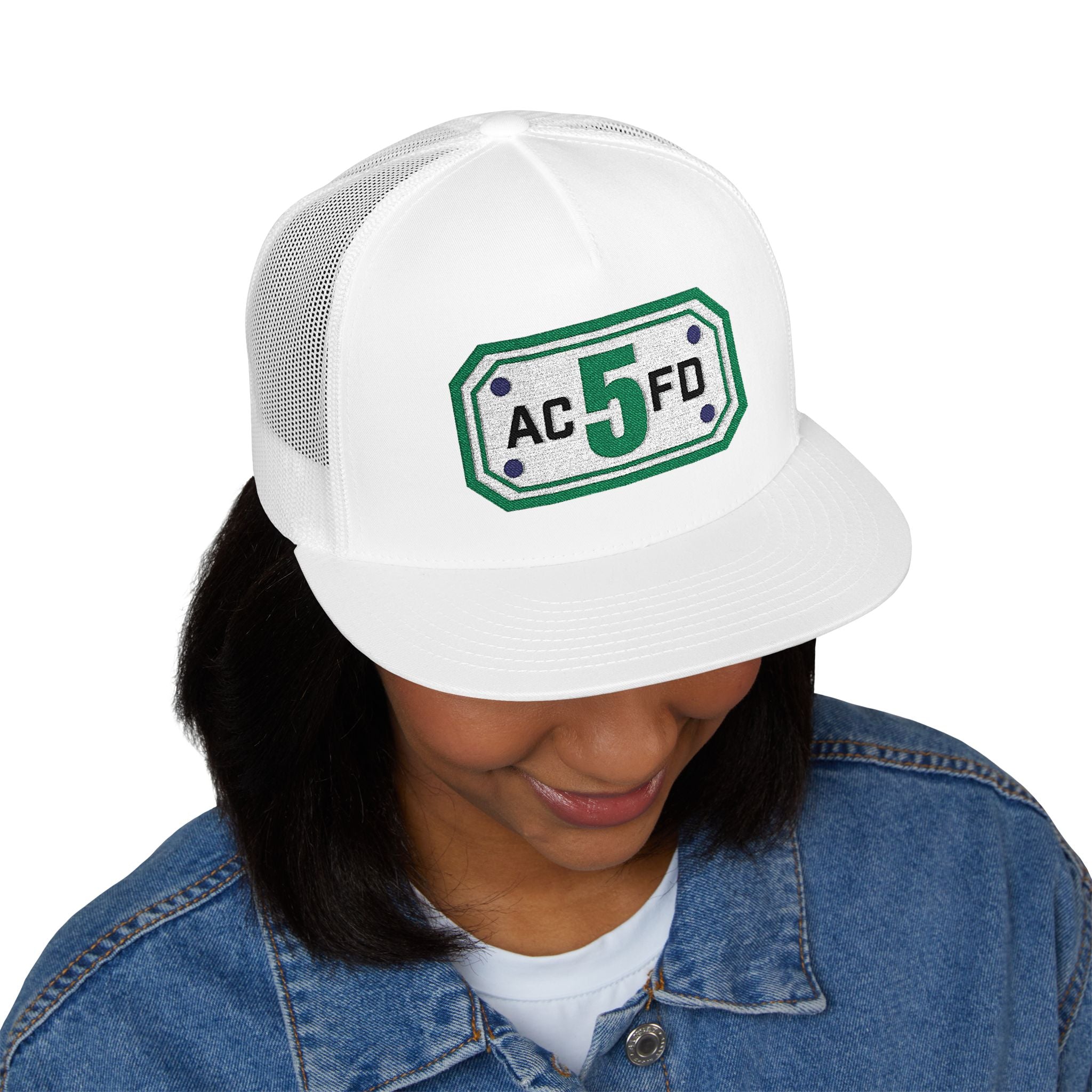 Arlington Truck 5 (requested different style hat) - 5 Panel Trucker Cap (Embroidery)
