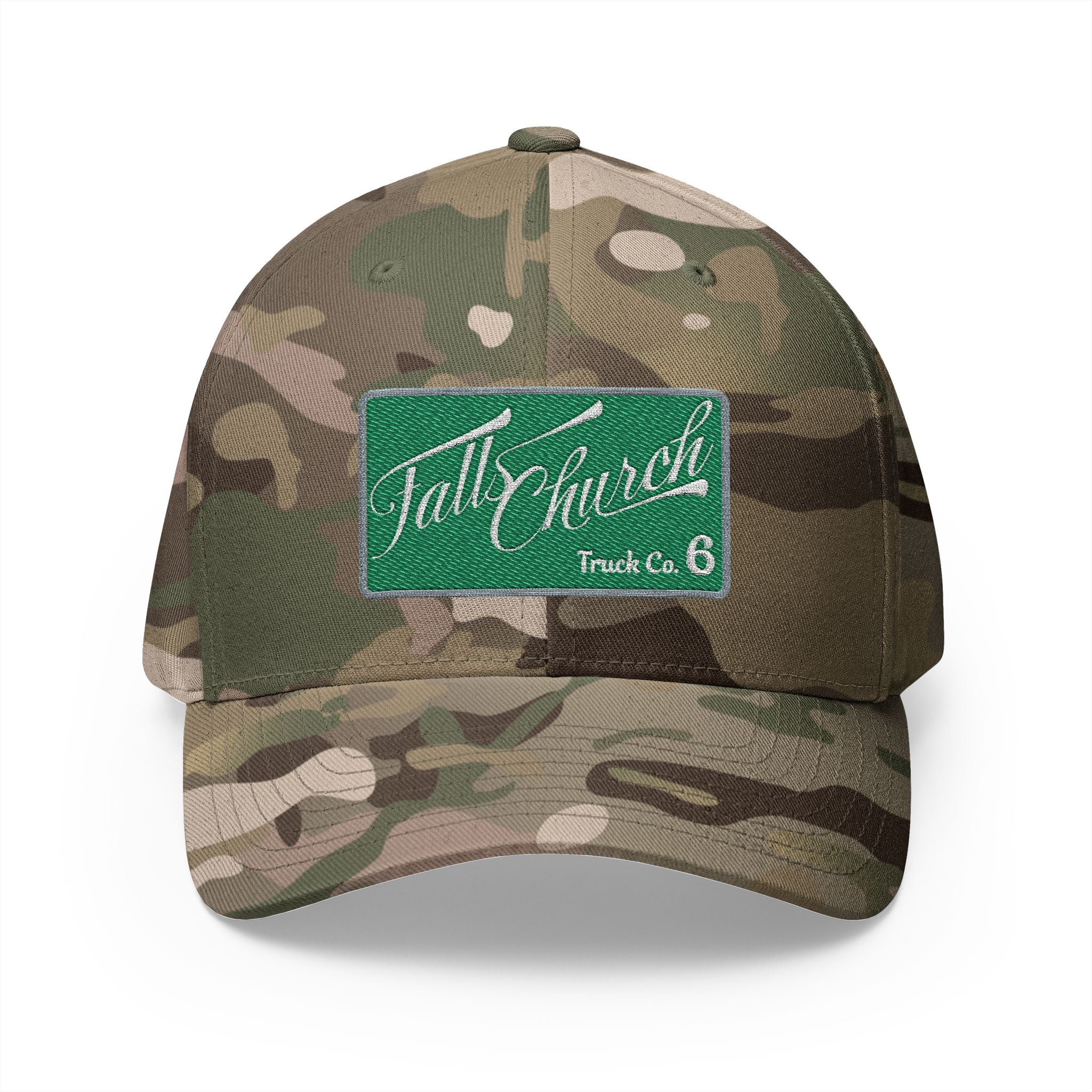 Arlington Falls Church Truck 6 - FLEXFIT Closed-Back Structured Cap (Embroidery)