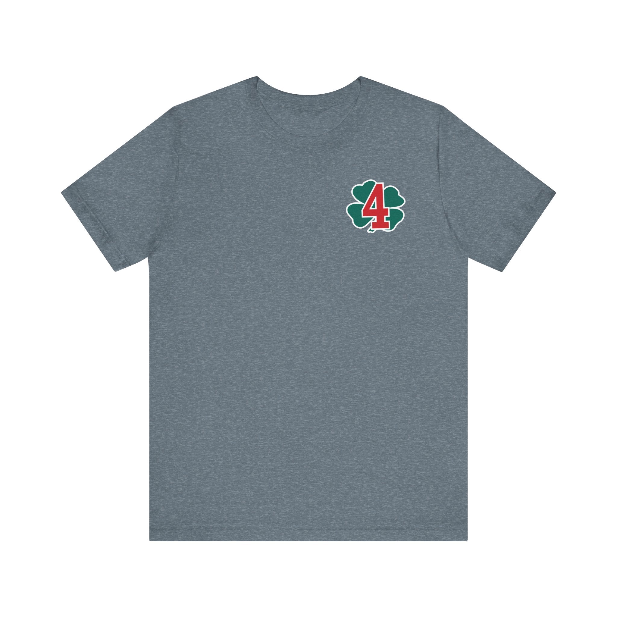 Station 4 Clover on front and back - Bella+Canvas Soft Unisex Tee