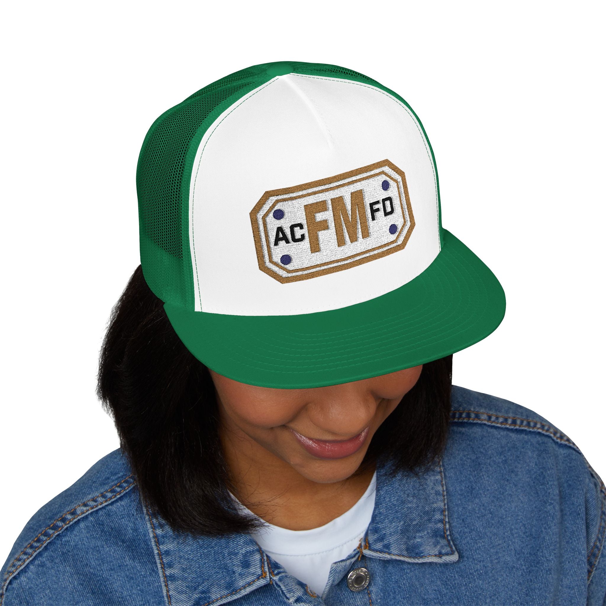 Arlington Fire Marshal Gold - 5 Panel Trucker Cap (Embroidery)