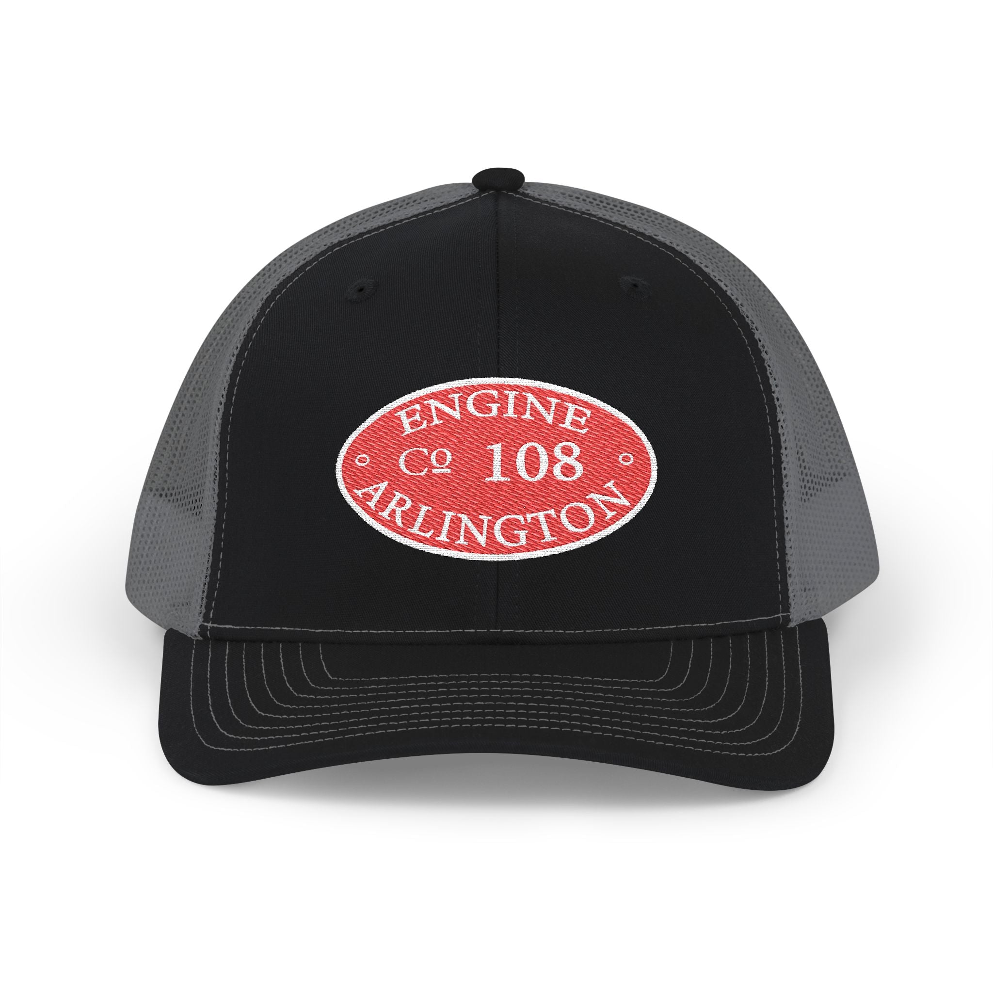 Arlington Engine 8 Circle Patch - (Richardson 112 Style Hat) Snapback Trucker