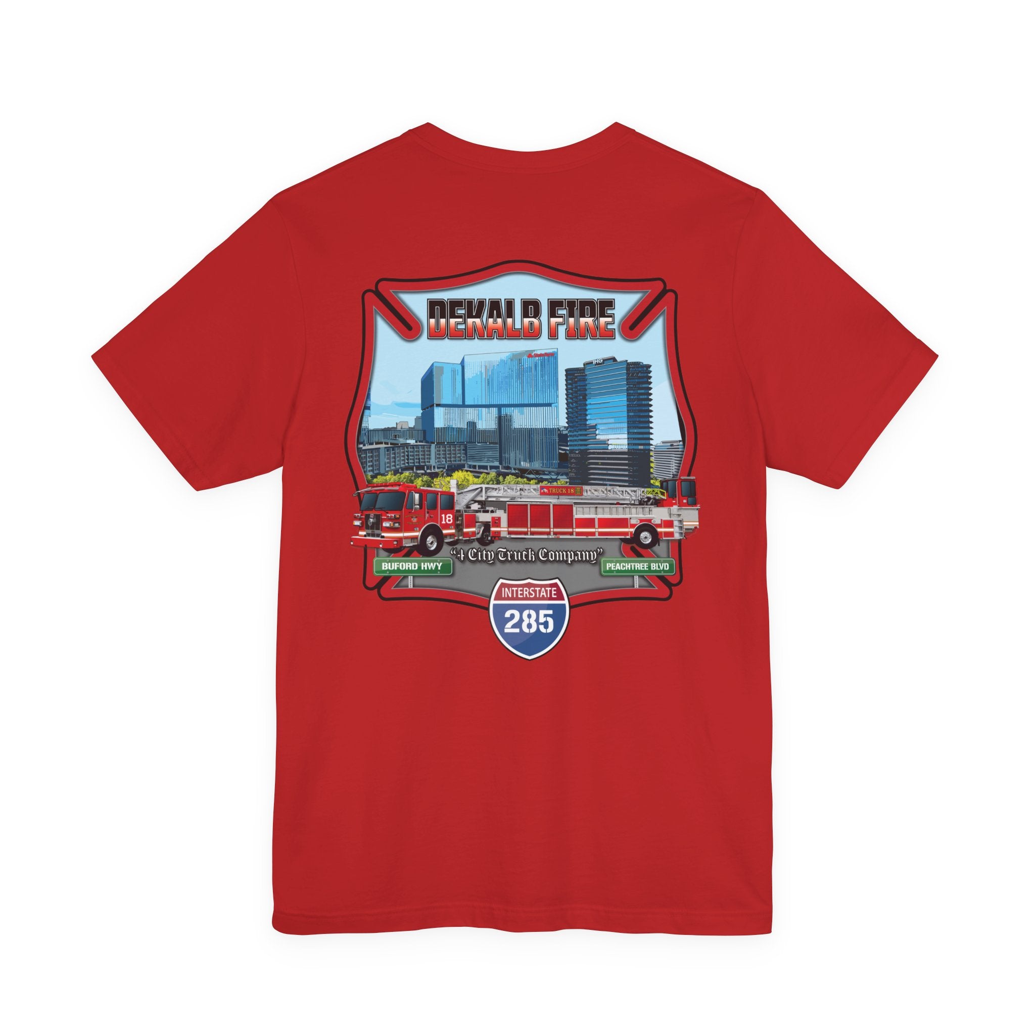 Dekalb County Fire Tiller 18 - Bella+Canvas Soft Unisex Tee