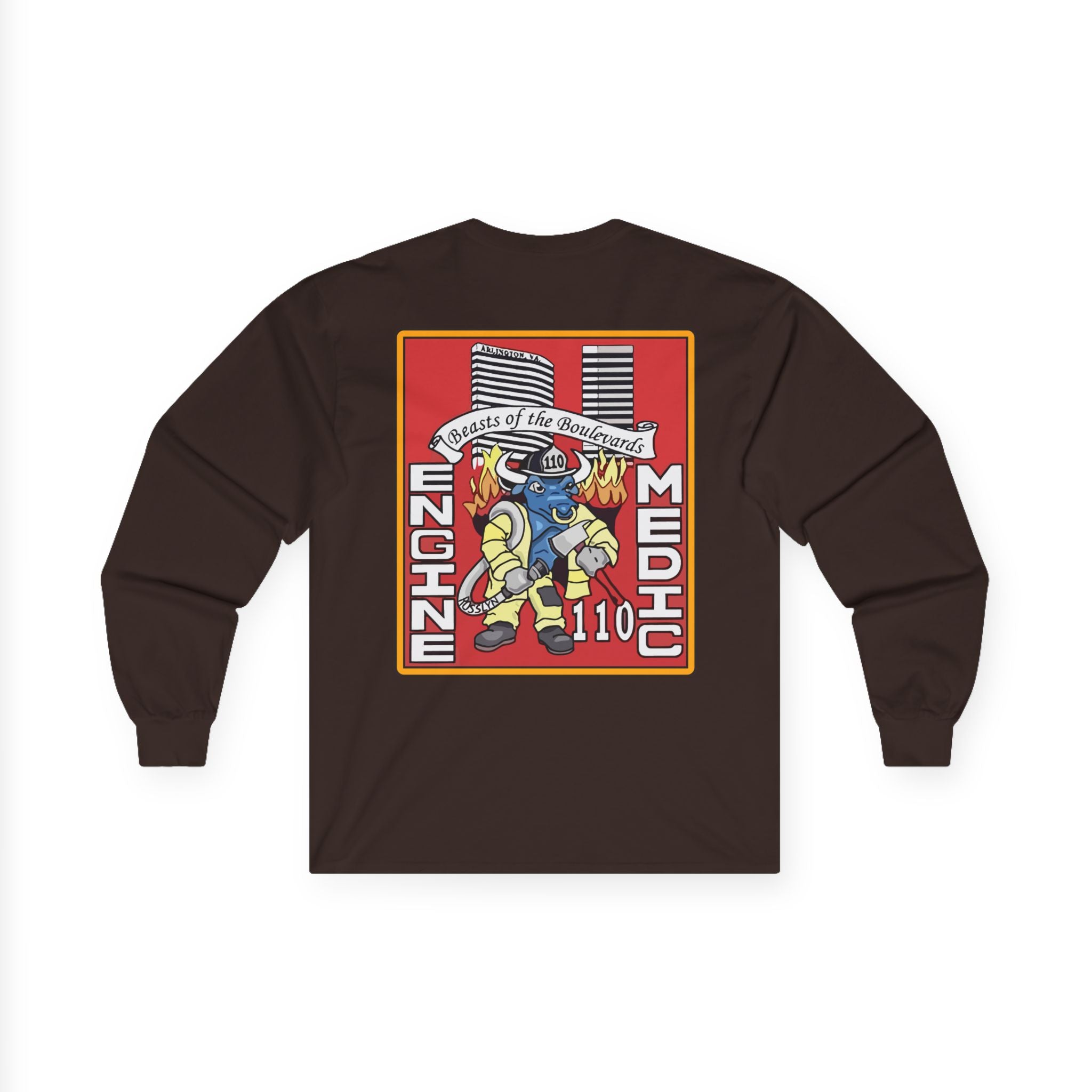 Arlington Station 10 Beast of Blvd (version 2) - Unisex Ultra Cotton Gildan Long Sleeve Tee