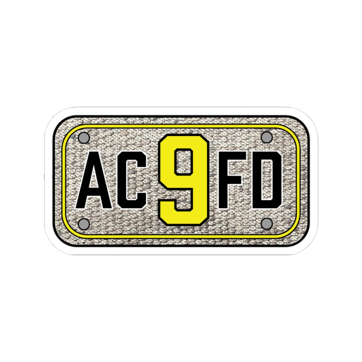 ACFD 9 Medic Hose Patch - Kiss-Cut Stickers