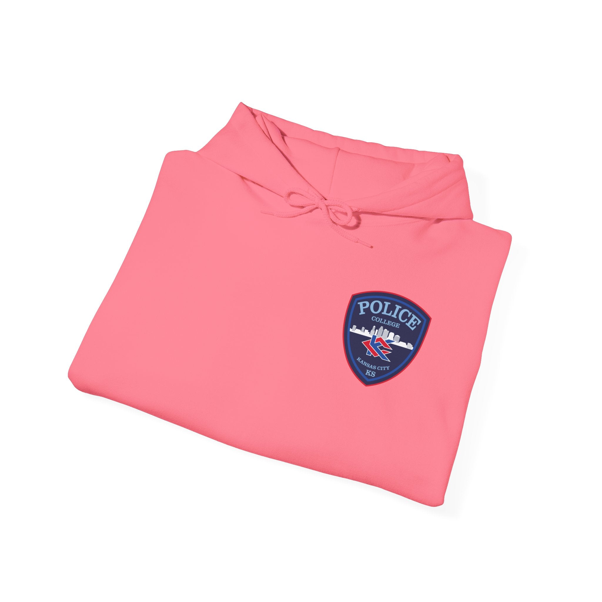 Kansas City College Police Blue Patch - Unisex Heavy Blend™ Hooded Sweatshirt