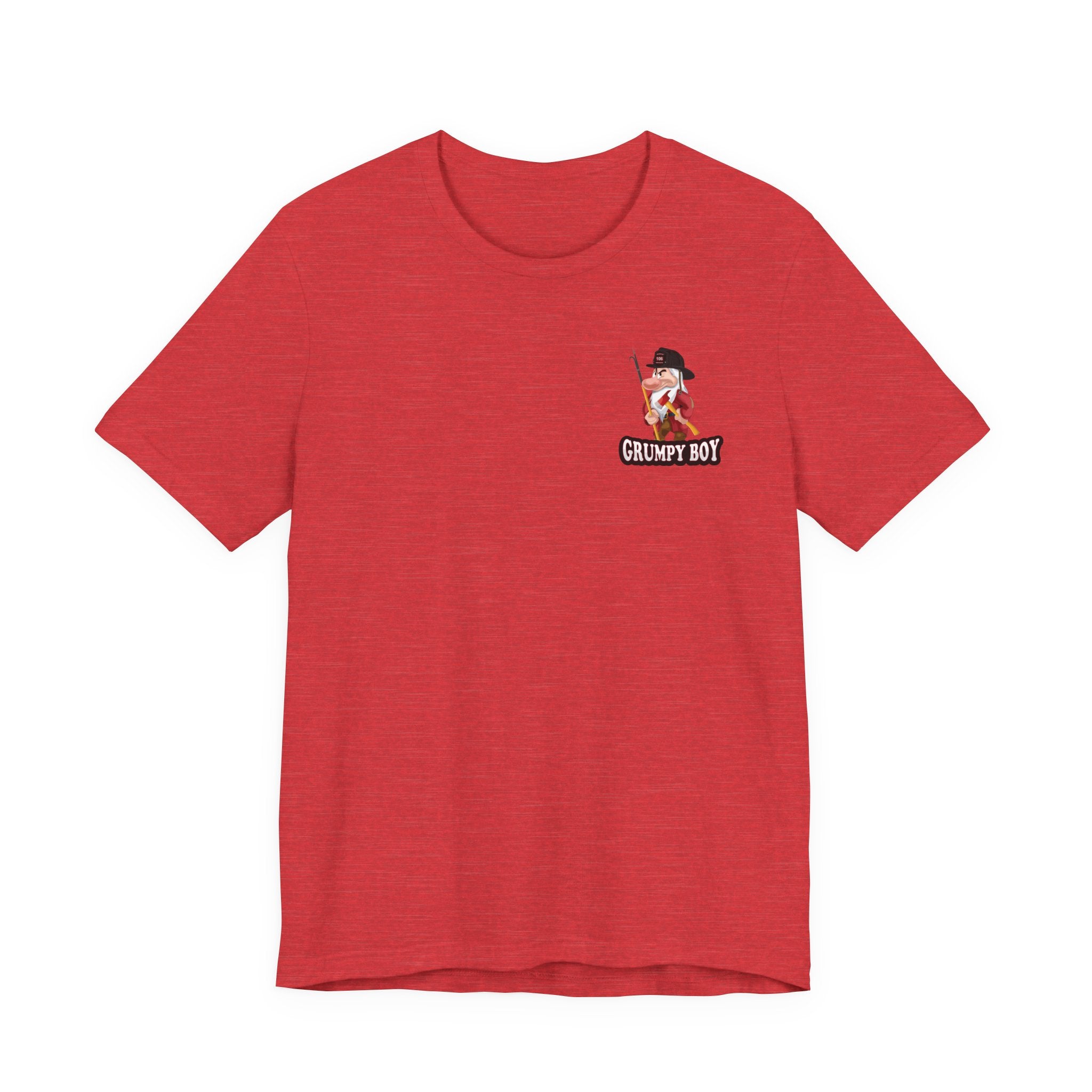 Grumpy Boy Firefighter - Heavy Cotton Unisex Tee -