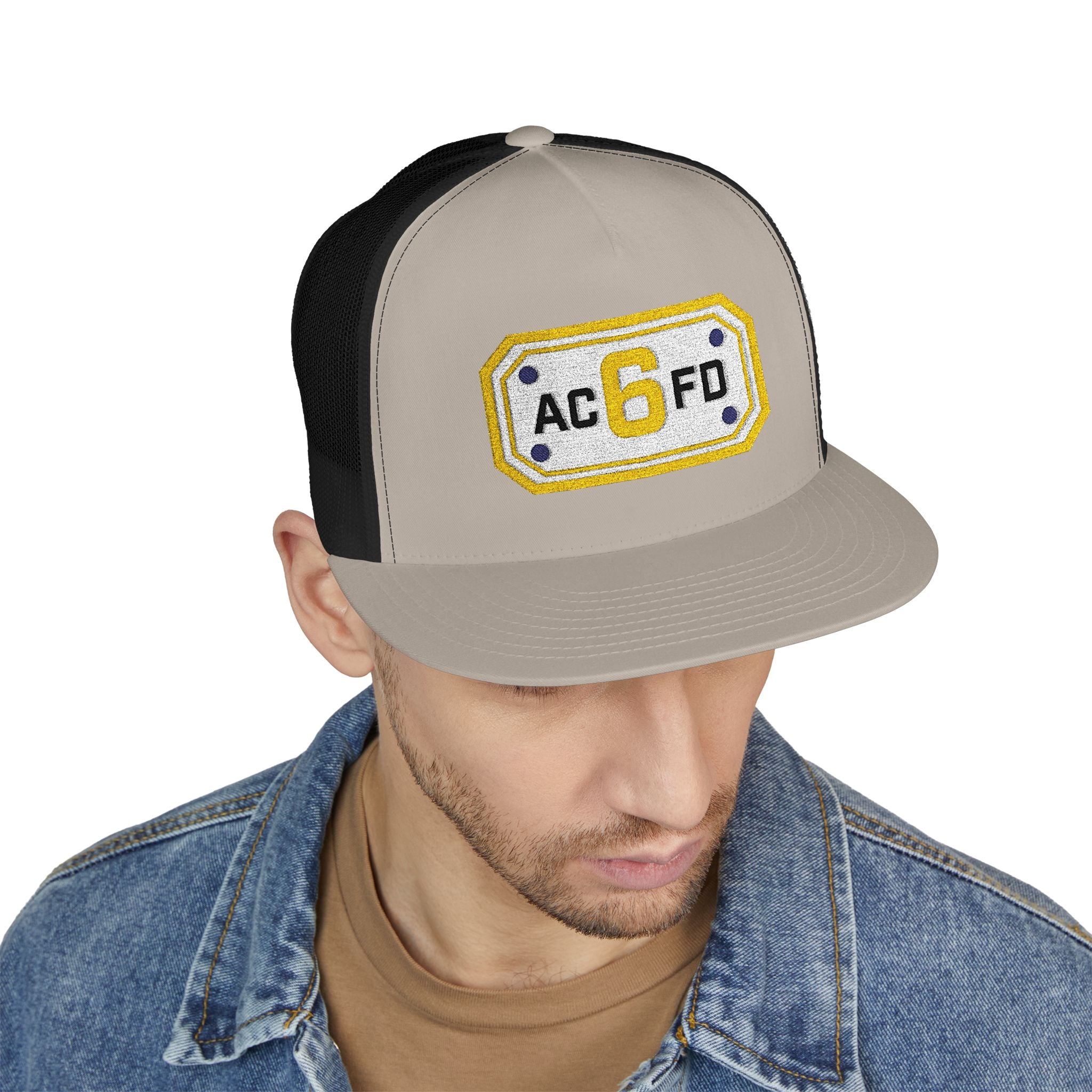 Arlington Medic 6 (requested different style hat) - 5 Panel Trucker Cap (Embroidery)