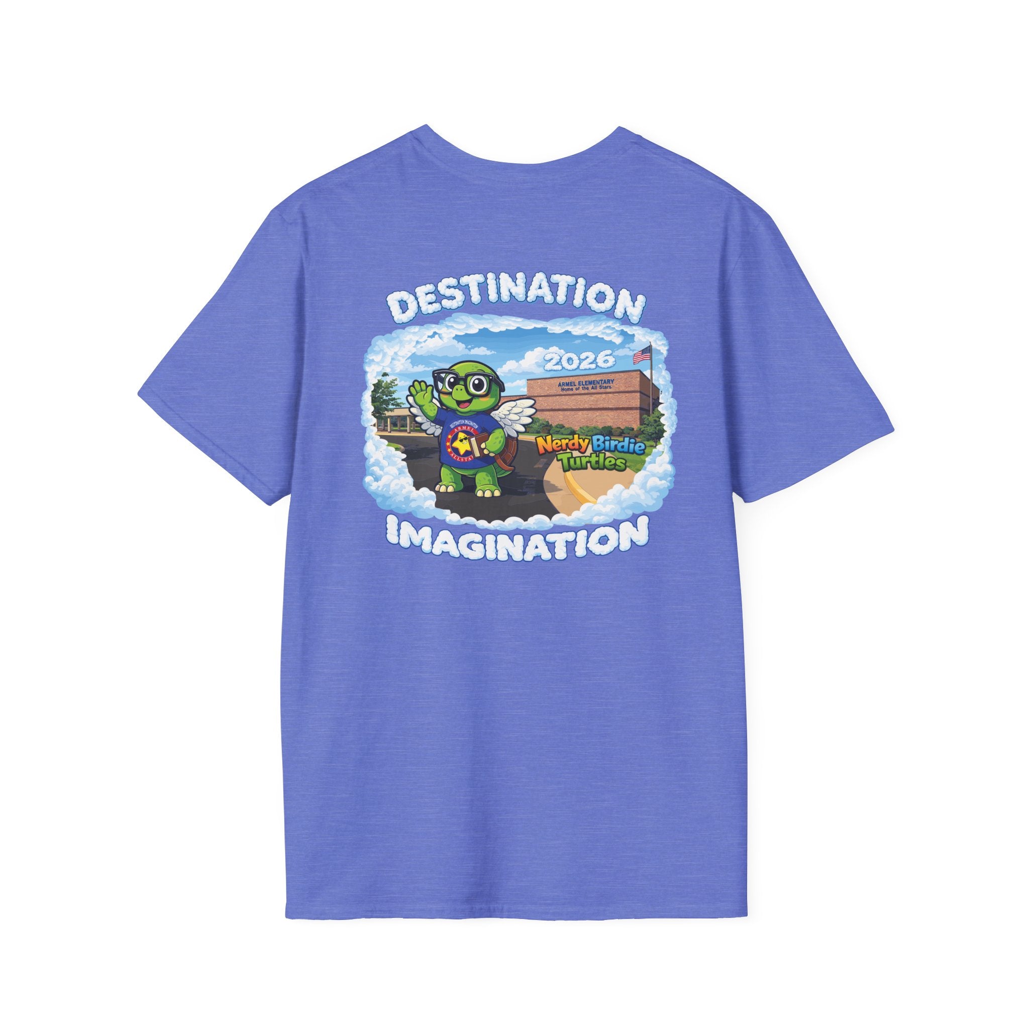 Nerdy Birdie Turtles - Unisex Softstyle T-Shirt