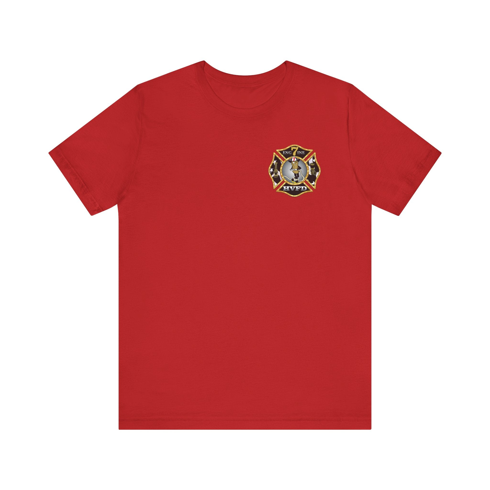 Hollywood MD Vol Fire Eng7ine - Bella+Canvas Soft Unisex Tee