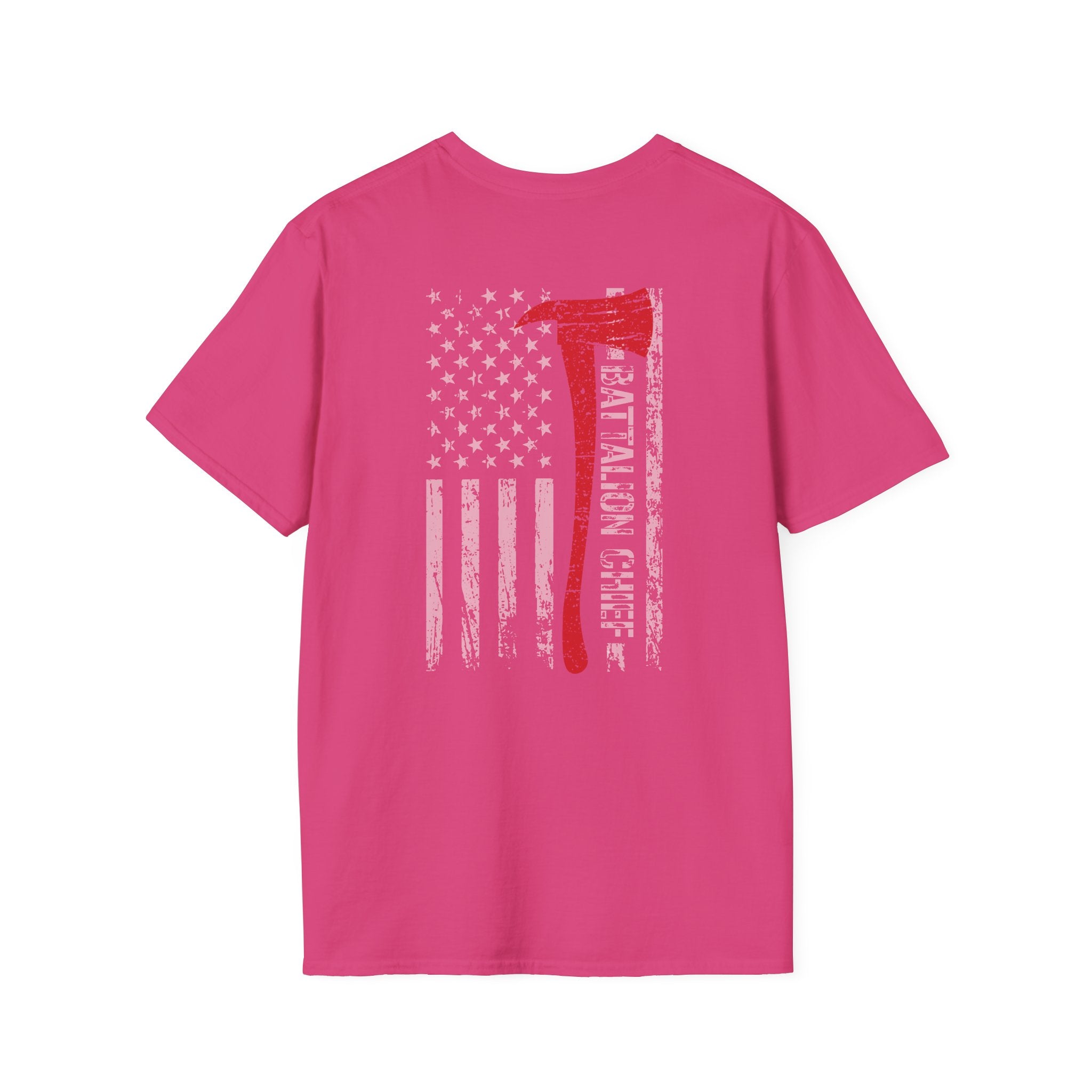 Battalion Chief US Flag - Unisex Softstyle T-Shirt