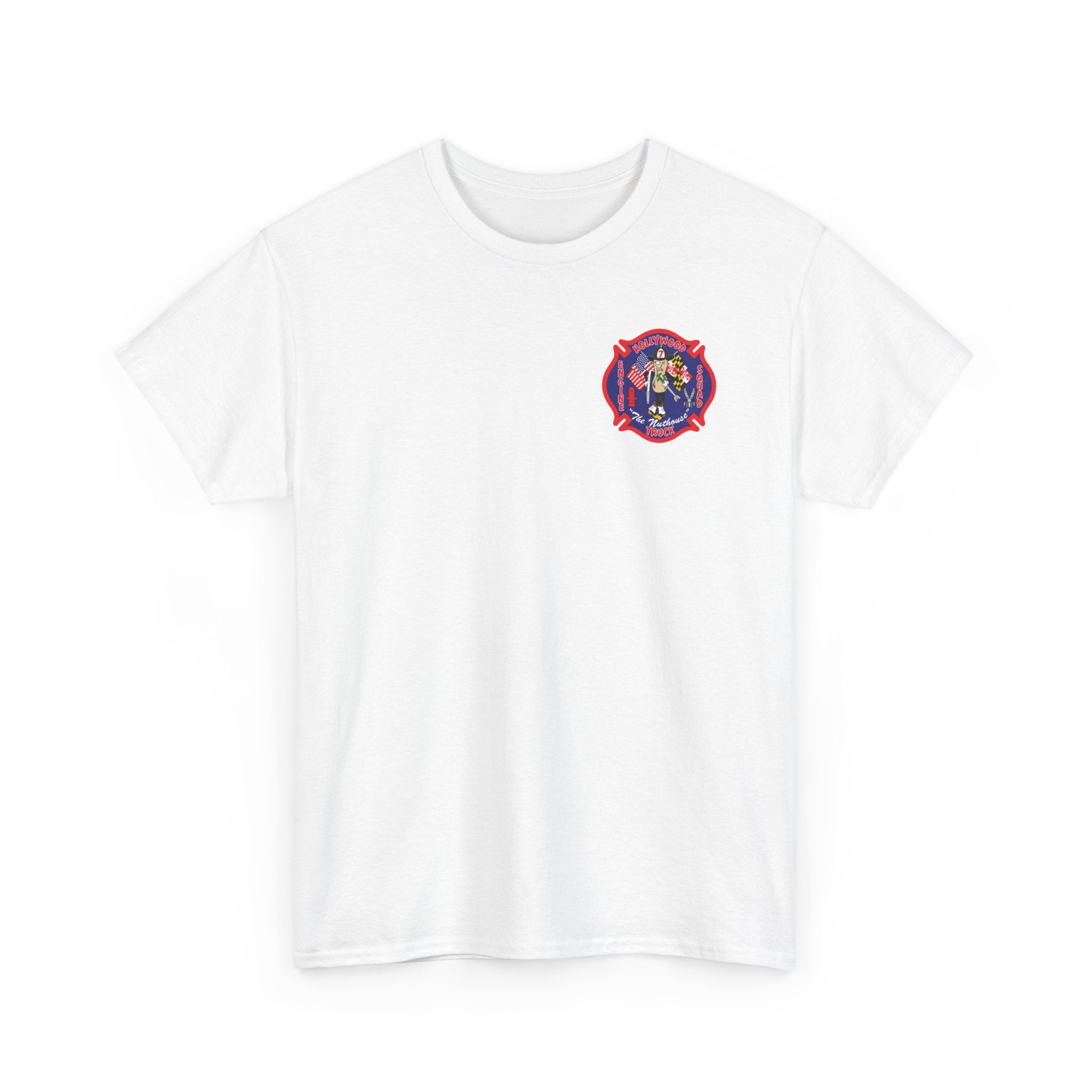 Hollywood MD Vol Fire Engine 7 - Heavy Cotton Unisex Tee