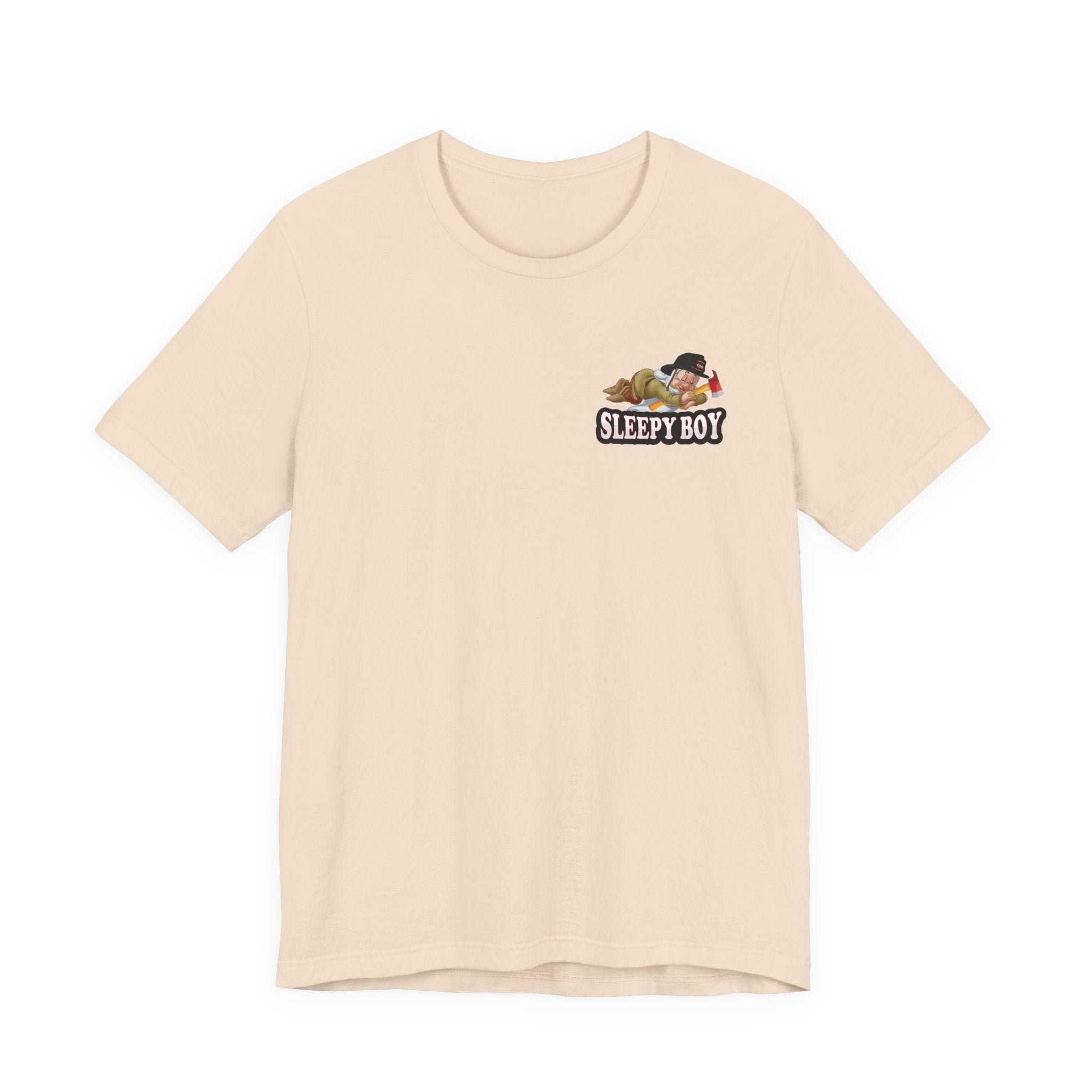 Sleepy Boy Firefighter - Heavy Cotton Unisex Tee -