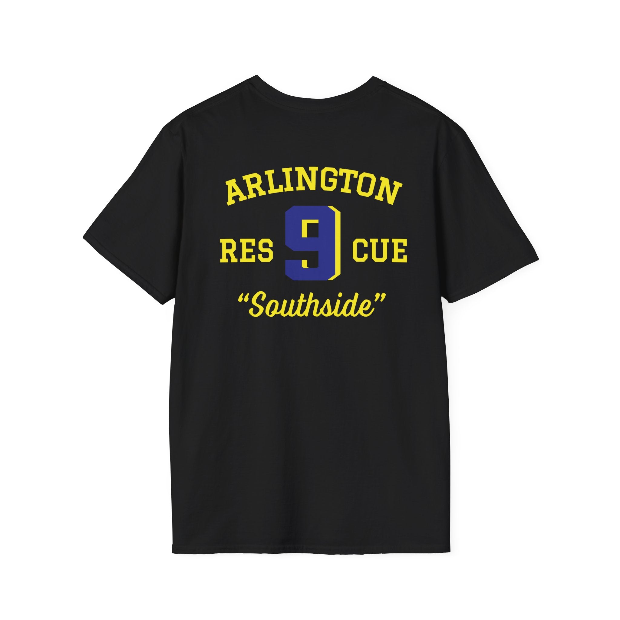 Station 9 Taz Front / Officer Rescue 9 back - Gildan Soft Cotton Softstyle T-Shirt