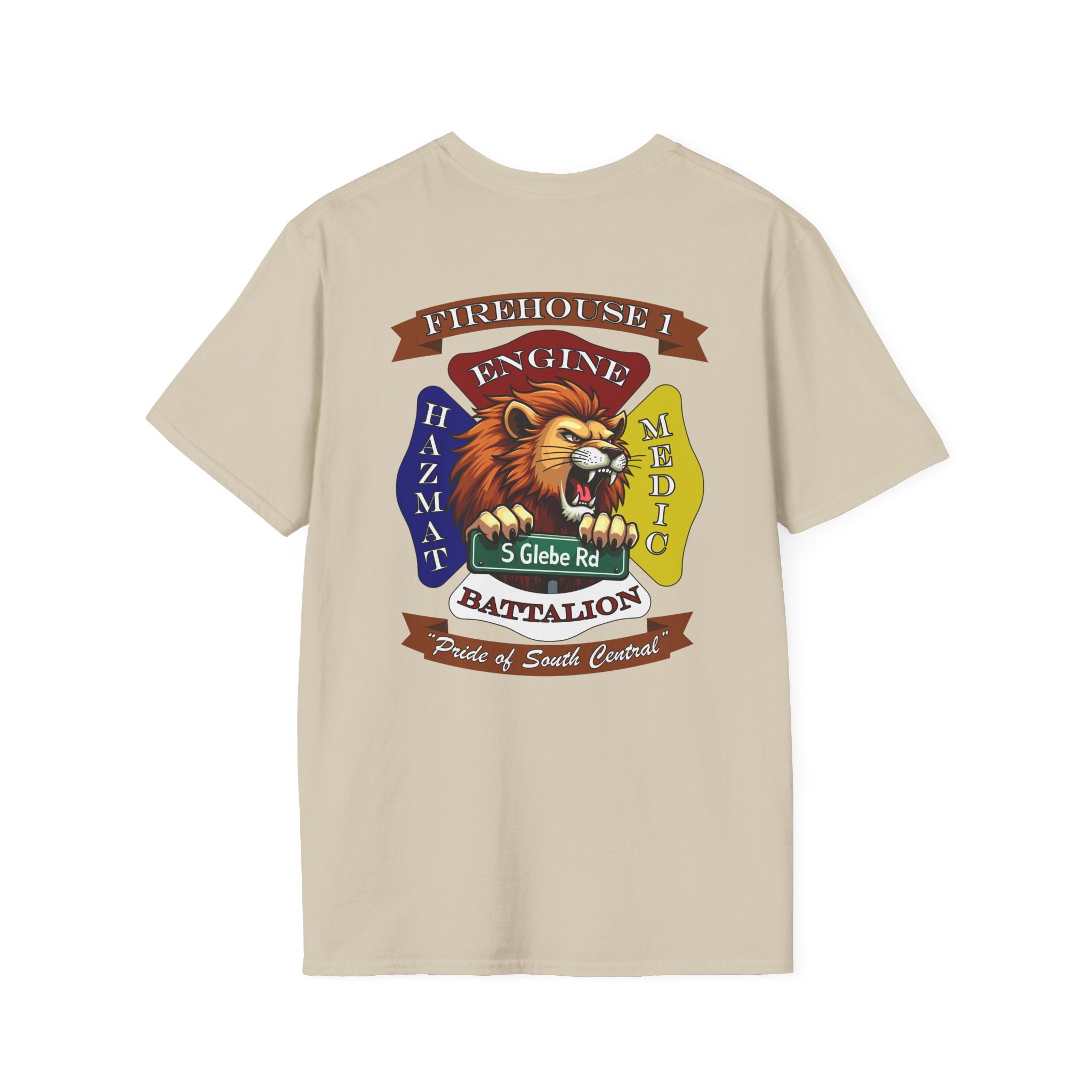 "South Central" Station 1 (version 4) - Gildan Soft Cotton Softstyle T-Shirt