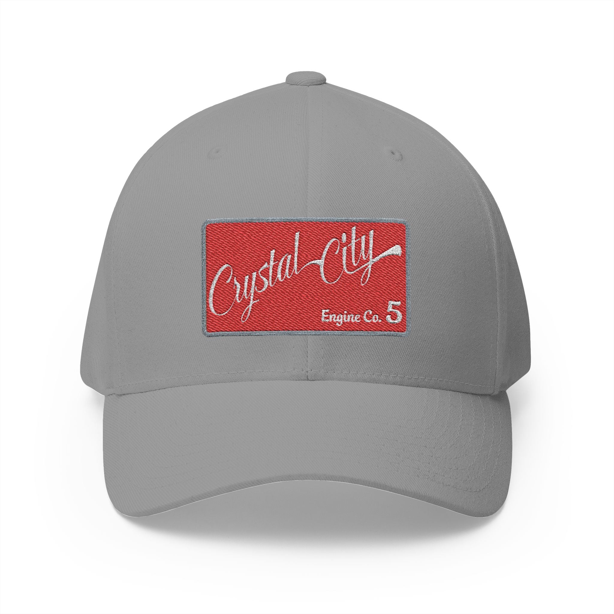 Arlington Crystal City Engine 5 - FLEXFIT Closed-Back Structured Cap (Embroidery)
