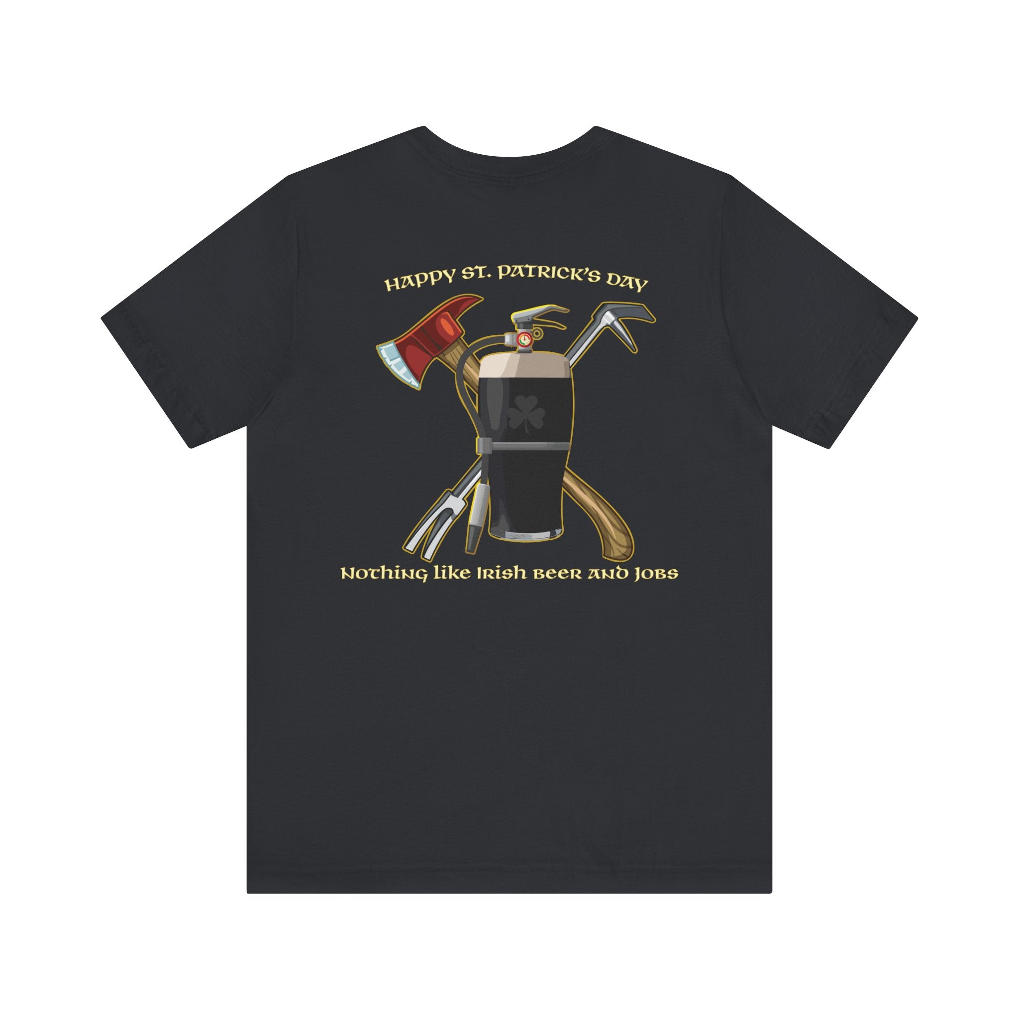 St. Patrick's Beer Fire - Bella-Canva Jersey Cotton Unisex Tee