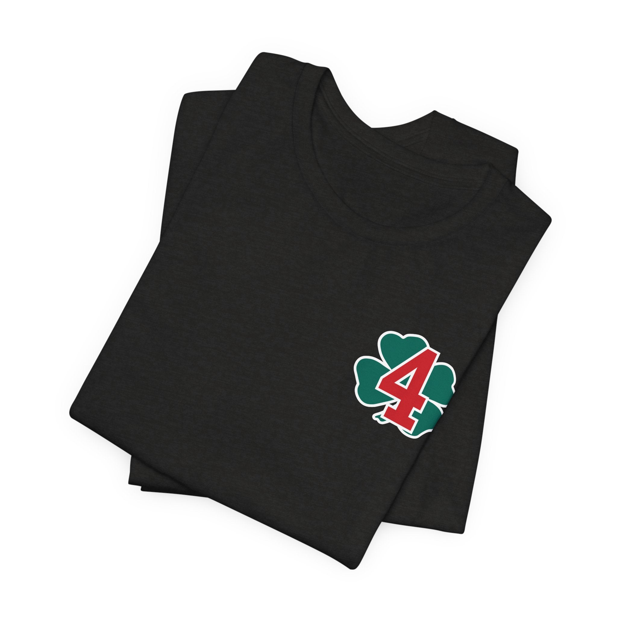 Station 4 Clover on front and back - Bella+Canvas Soft Unisex Tee