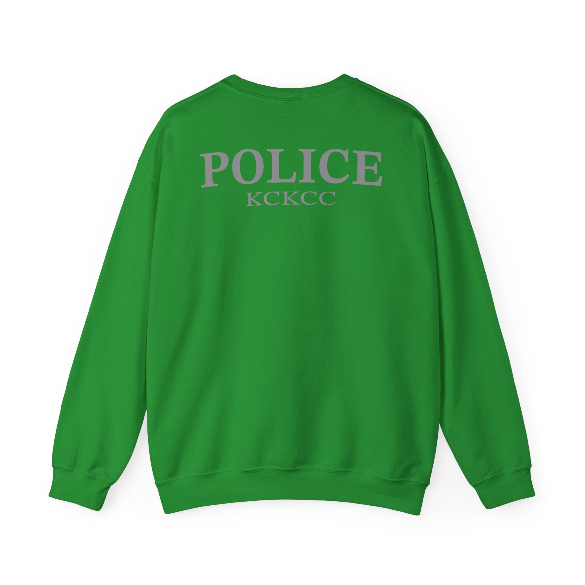 Kansas City College Police Patch Grey - Unisex Heavy Blend™ Crewneck Sweatshirt
