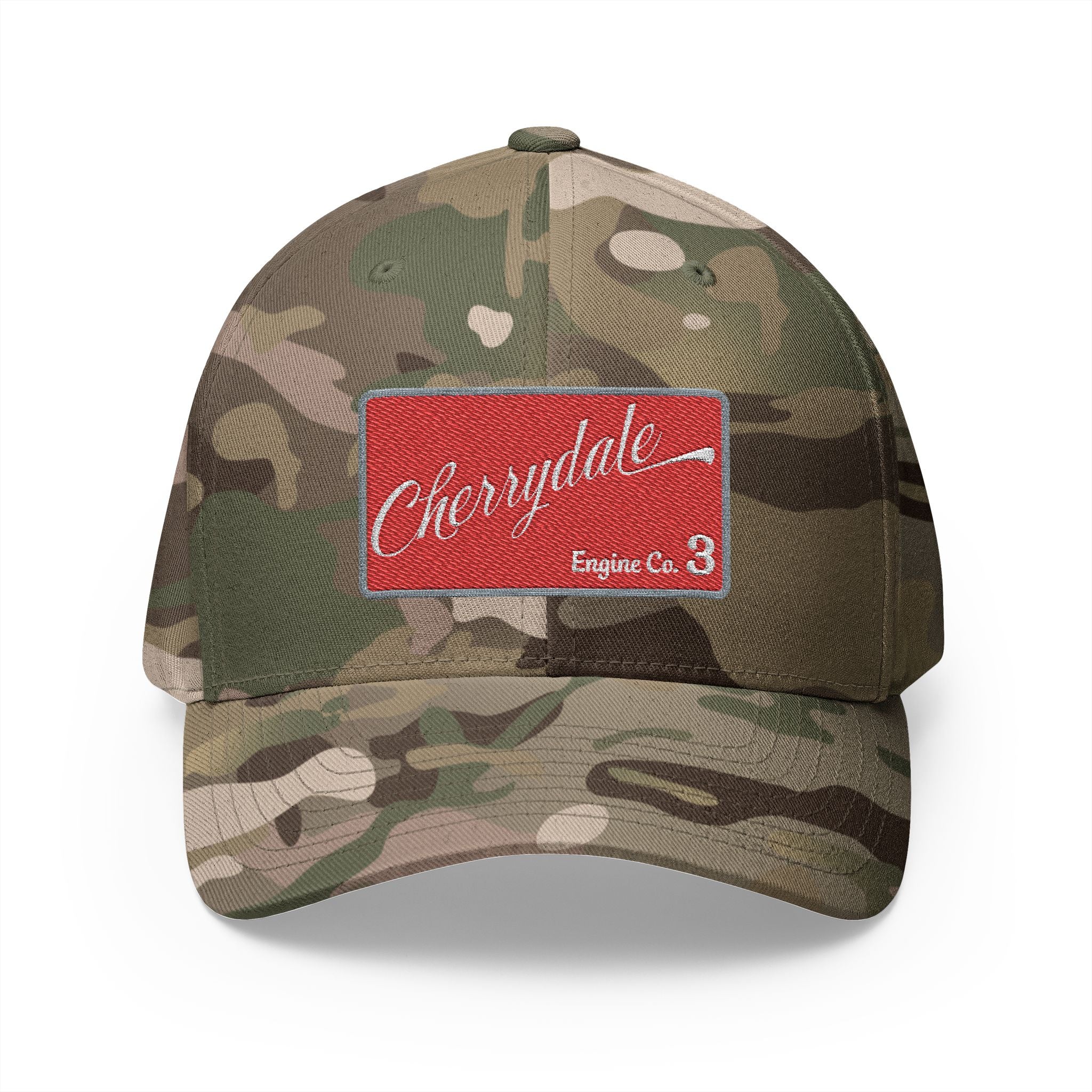 Arlington Cherrydale Engine 3 - FLEXFIT Closed-Back Structured Cap (Embroidery)