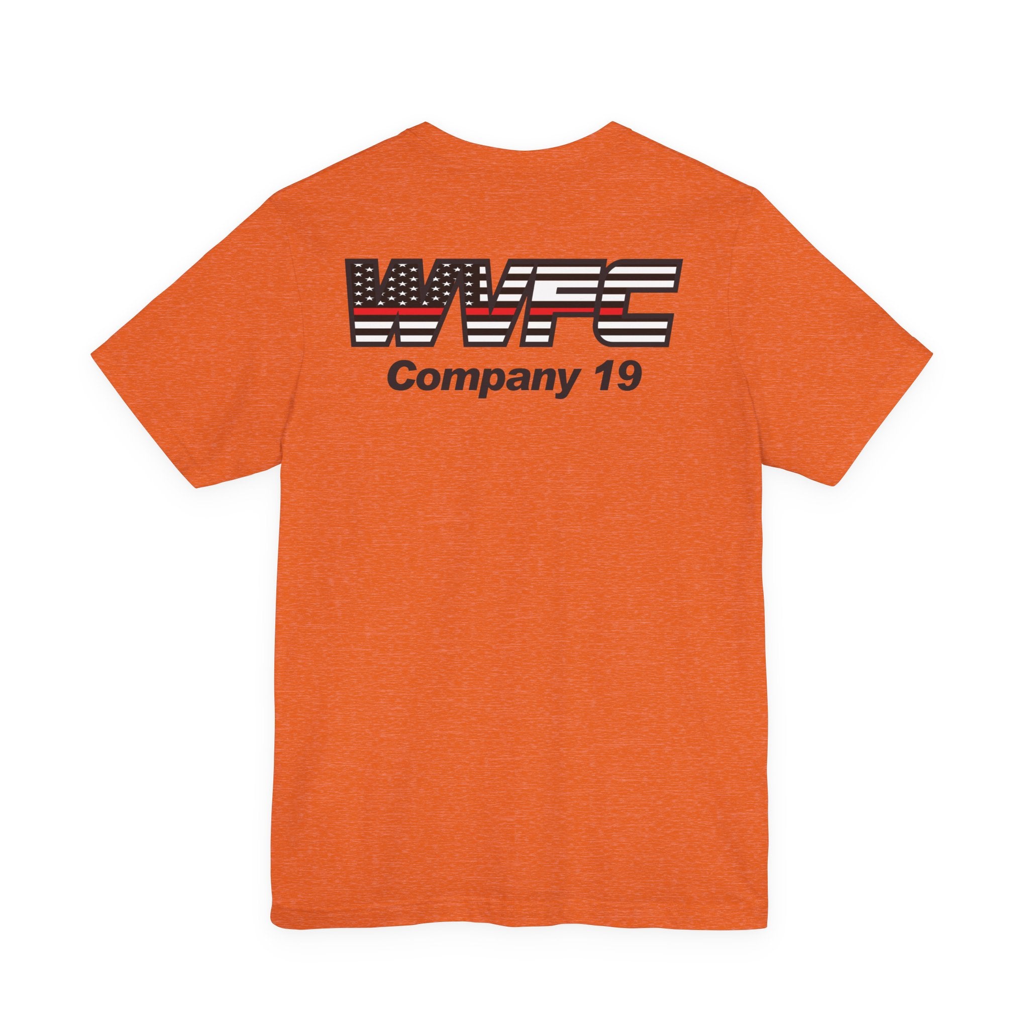WVFC Goat Logo 2 Version 3 Red Line Flag blk- Unisex Jersey Short Sleeve Tee