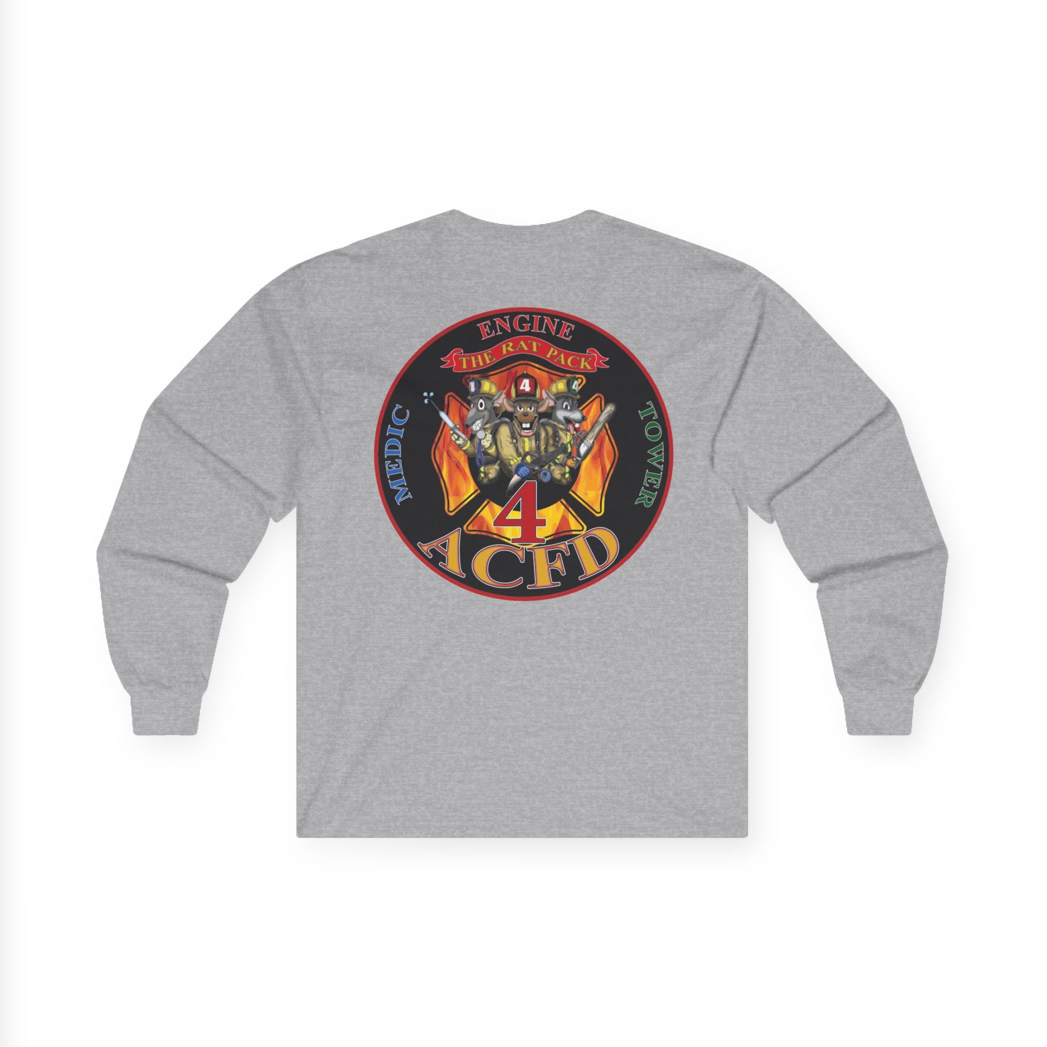 ACFD Rat Pack Engine 4  Shirt  - Unisex Ultra Cotton Long Sleeve Tee
