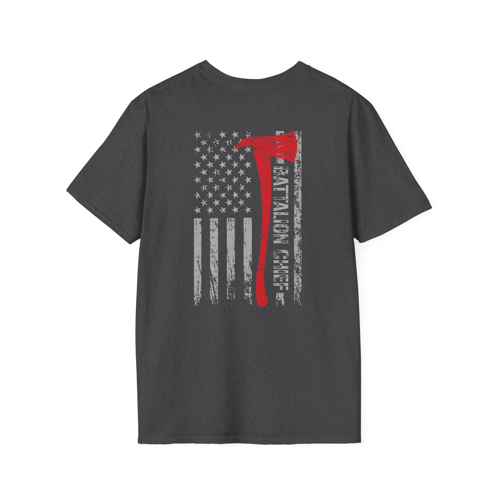 Battalion Chief US Flag - Unisex Softstyle T-Shirt