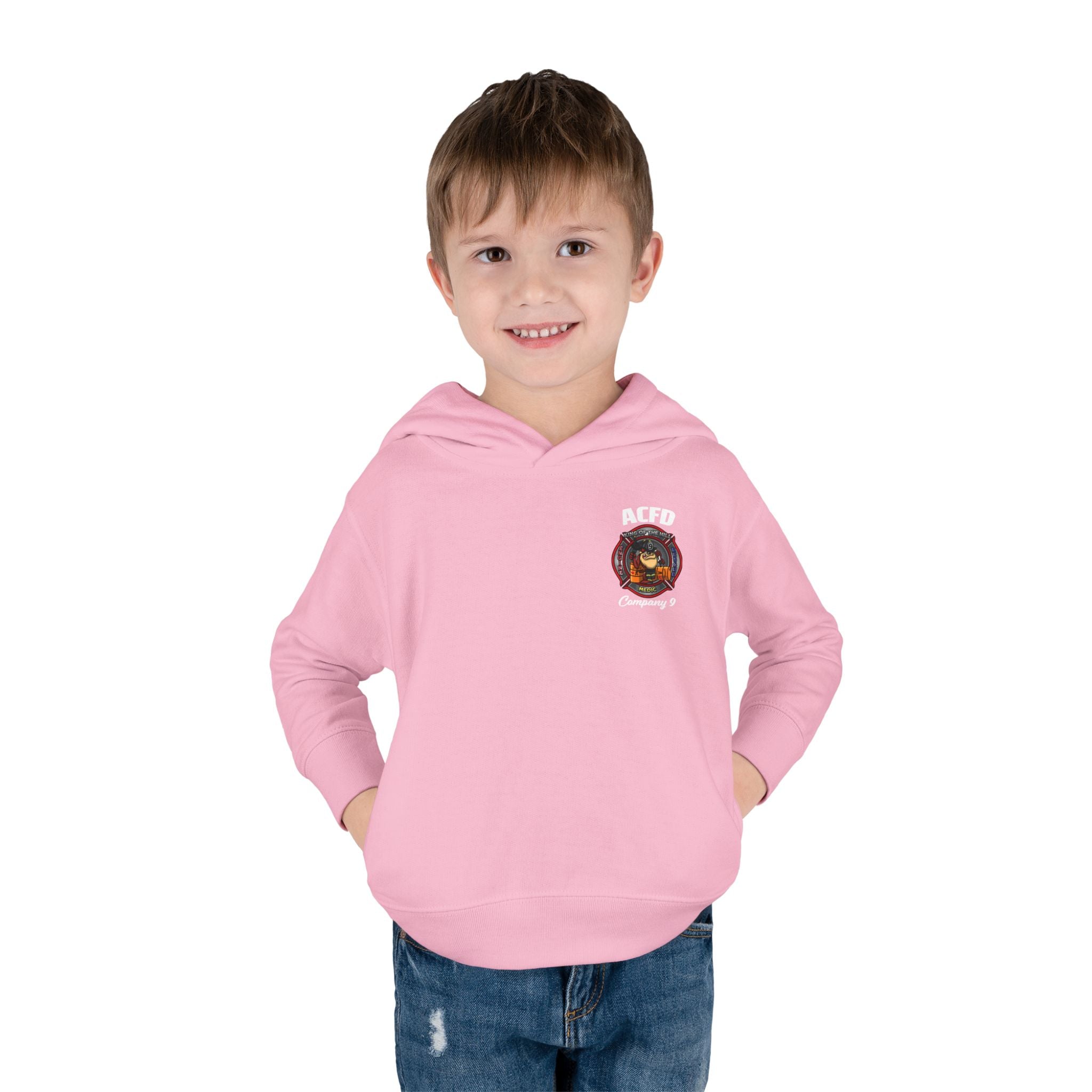 Station 9 Engine - Toddler Pullover Fleece Hoodie