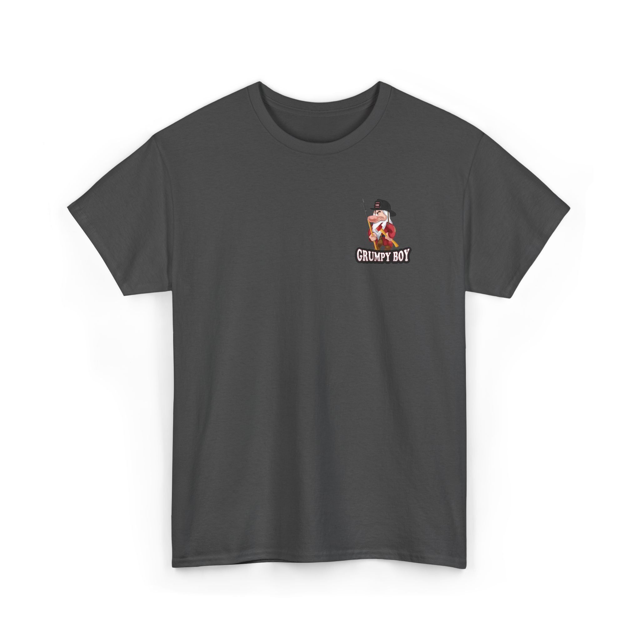 Grumpy Boy Firefighter - Heavy Cotton Unisex Tee