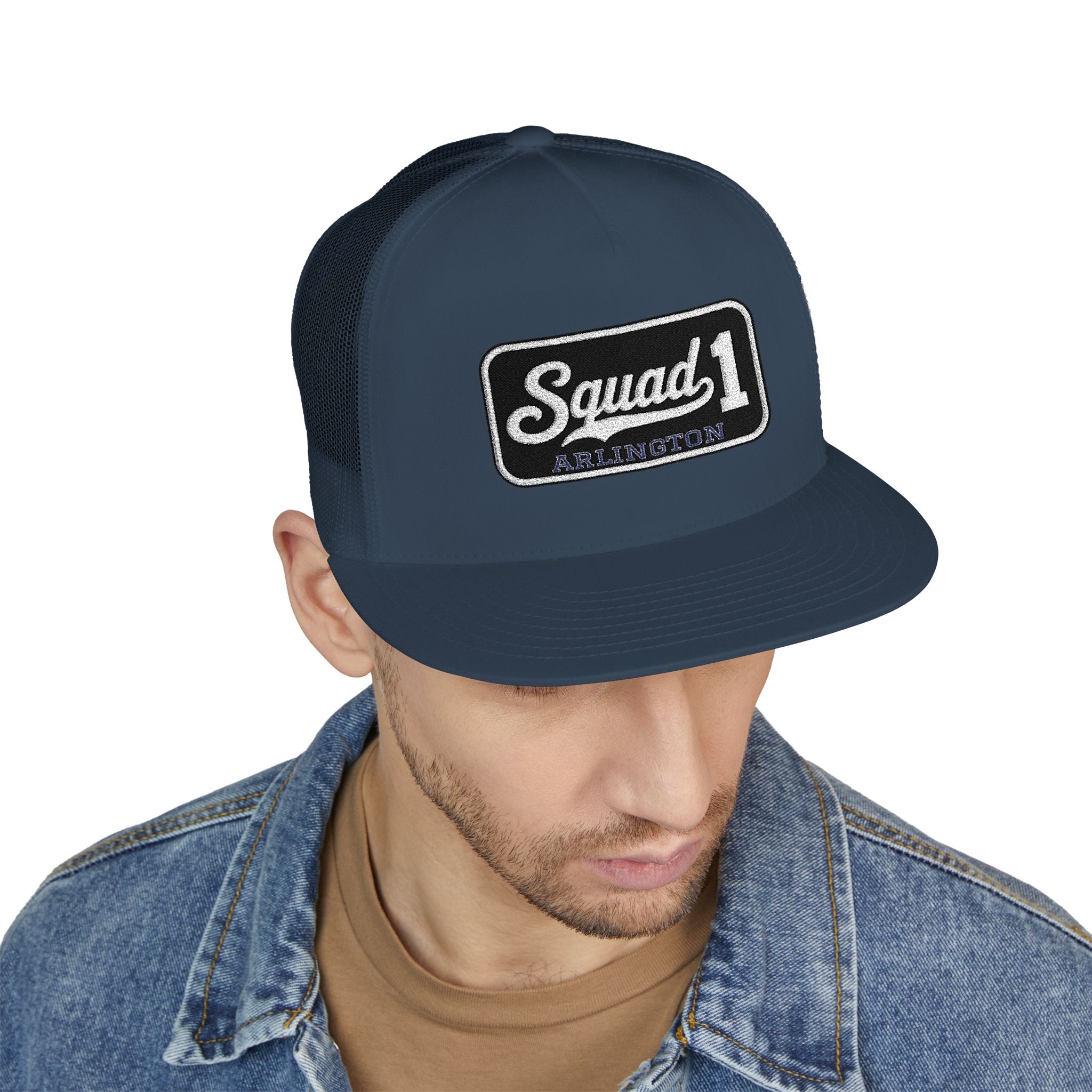Arlington Squad 1 - 5 Panel Trucker Cap (Embroidery)