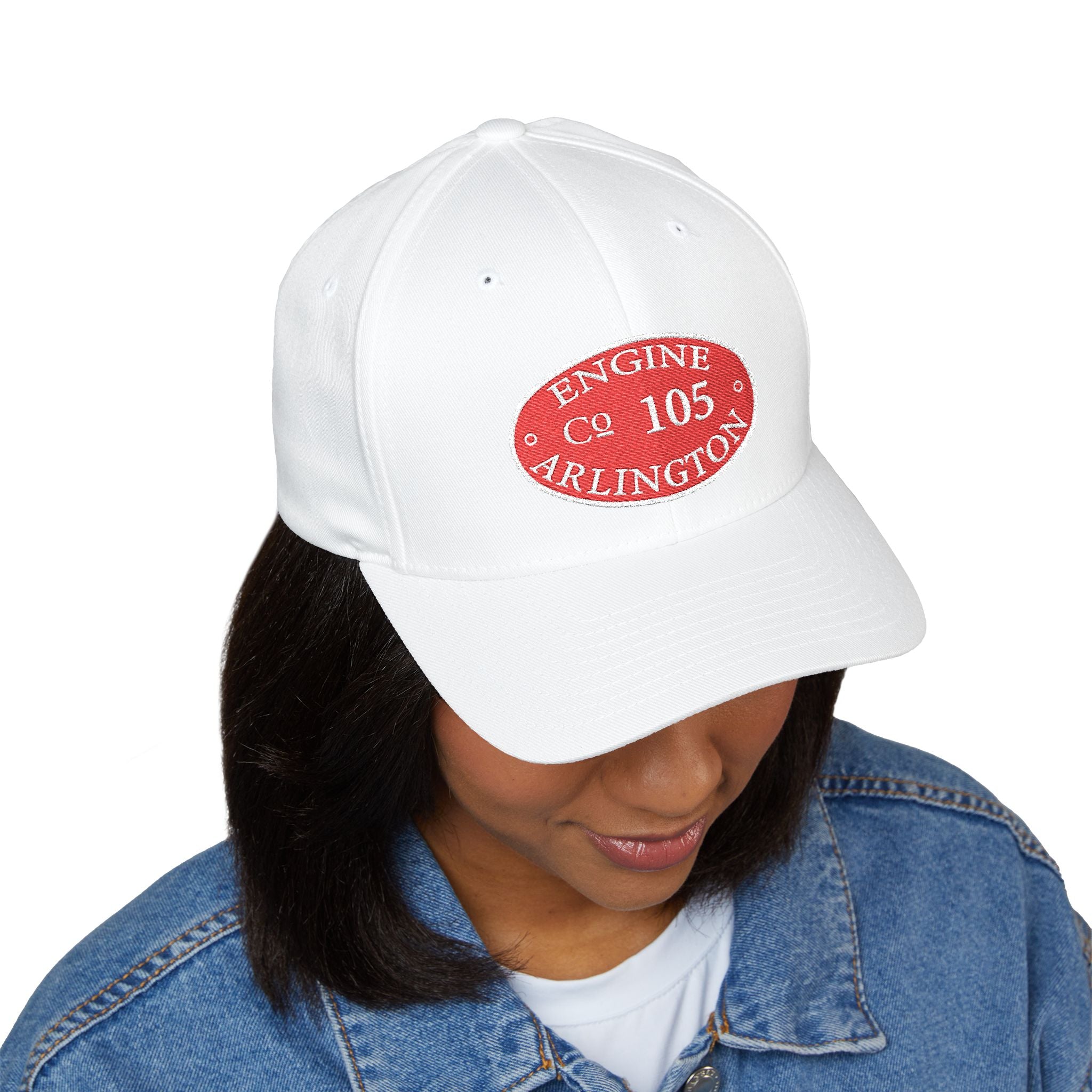 Arlington Engine 5 Circle Patch - FLEXFIT Closed-Back Structured Cap (Embroidery)