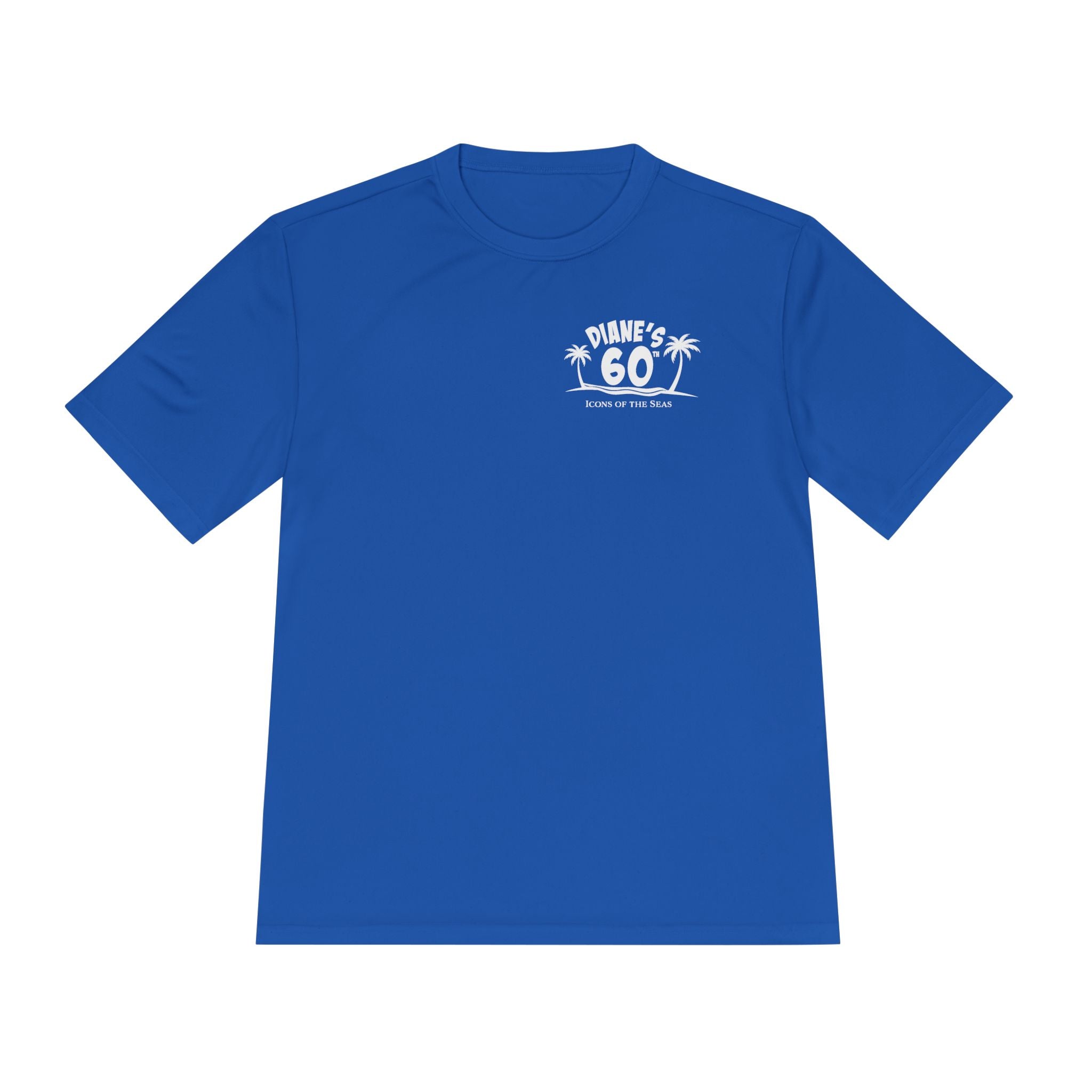 Diane Birthday Cruise White Text- Unisex Moisture Wicking Tee