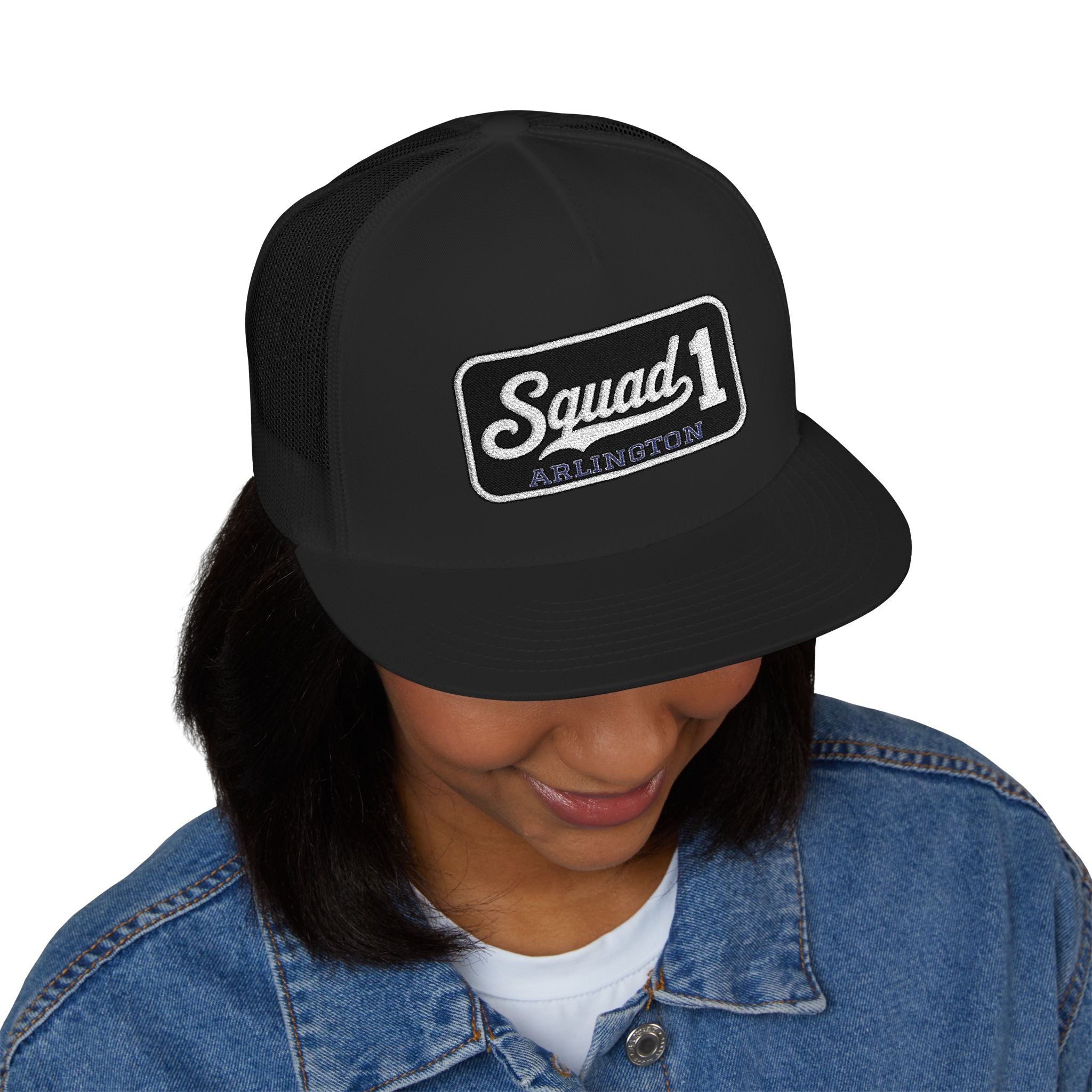 Arlington Squad 1 - 5 Panel Trucker Cap (Embroidery)