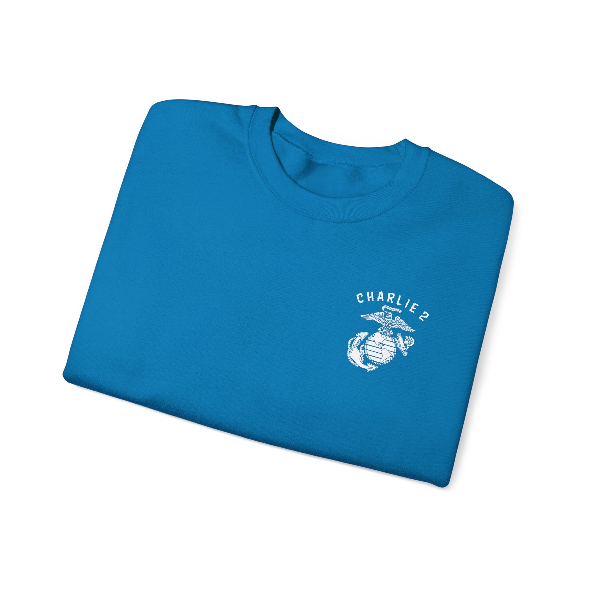 Charlie 2 Ronin (white Logo) - Gildan Unisex Heavy Blend™ Crewneck Sweatshirt