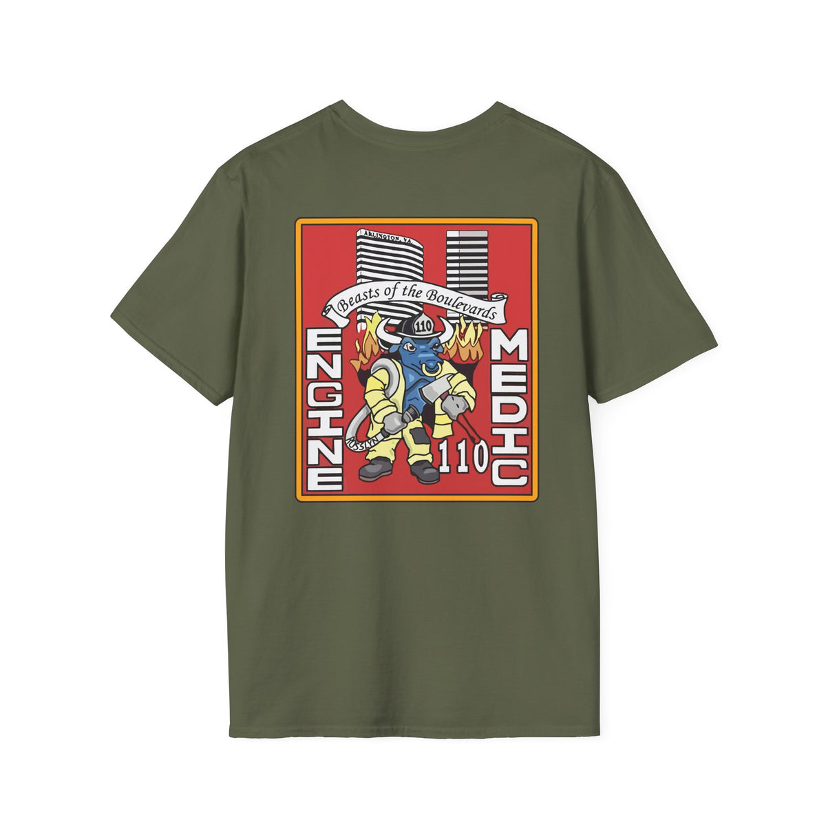 Arlington Station 10 Beast of Blvd (version 2) - Gildan Soft Cotton Softstyle T-Shirt