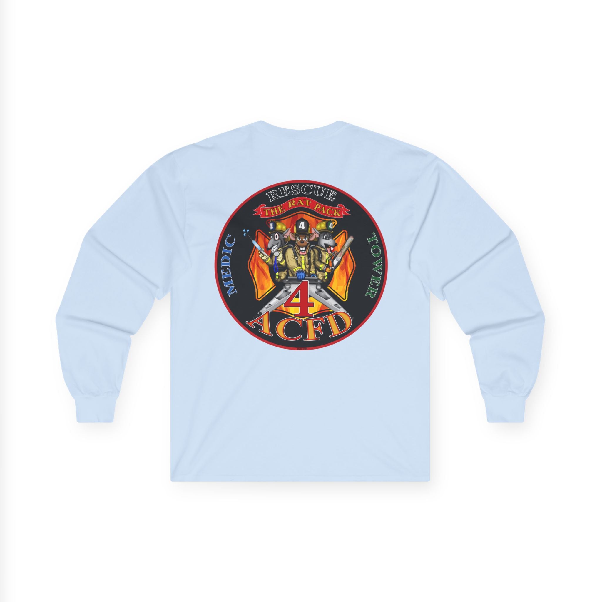 Old ACFD Rat Pack Rescue 4  Shirt  - Unisex Ultra Cotton Long Sleeve Tee