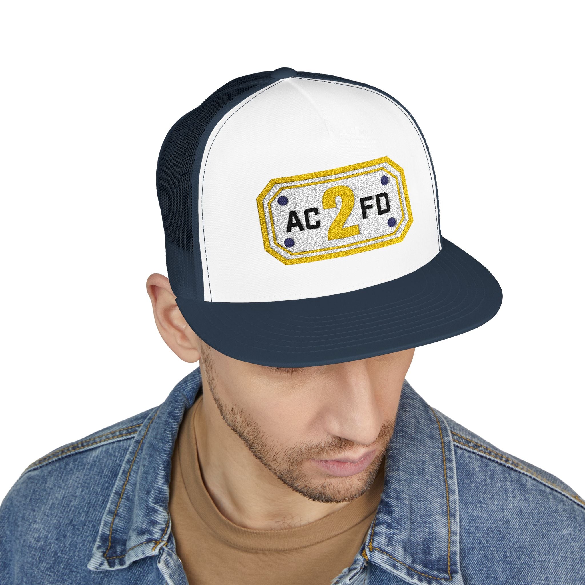 Arlington Rescue 2 (requested different style hat) - 5 Panel Trucker Cap (Embroidery)