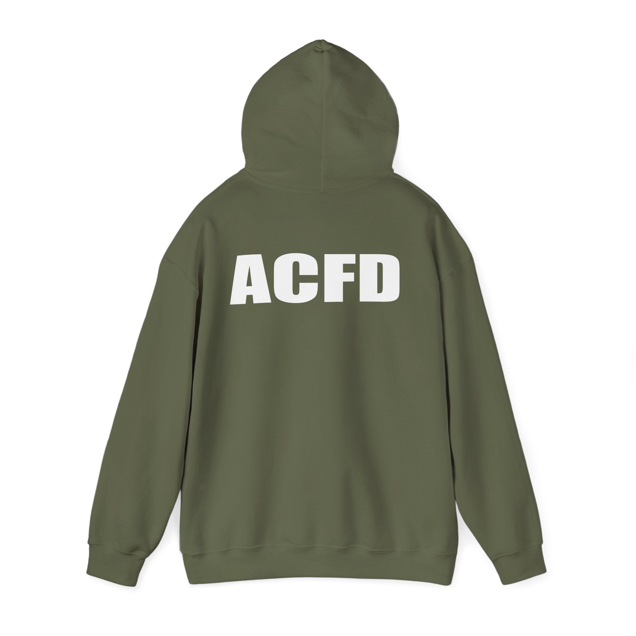 Arlington Station 3 Rhino Front/ACFD FF Back - Gildan Heavy Blend™ Hooded Sweatshirt