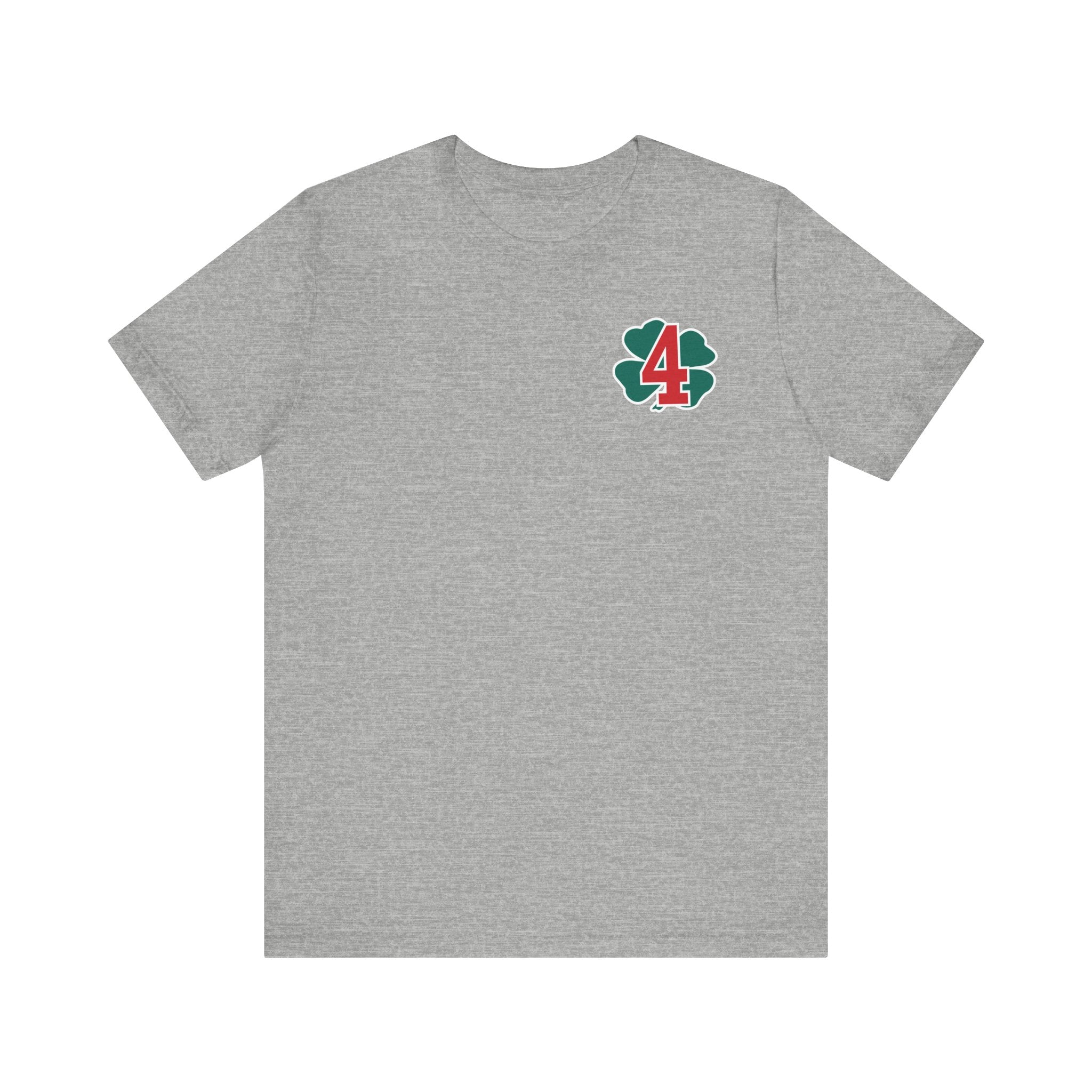 Station 4 Clover on front and back - Bella+Canvas Soft Unisex Tee