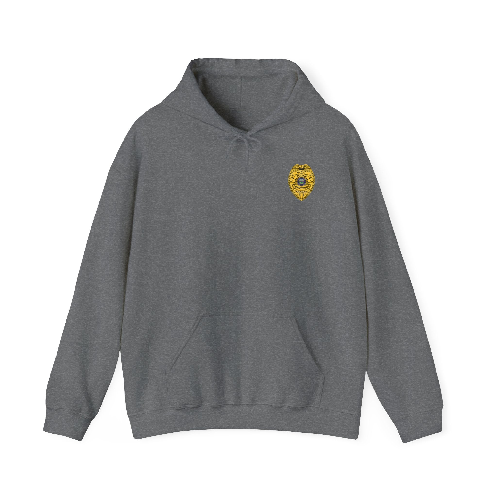 Kansas City College Police Department Badge - Unisex Heavy Blend™ Hooded Sweatshirt