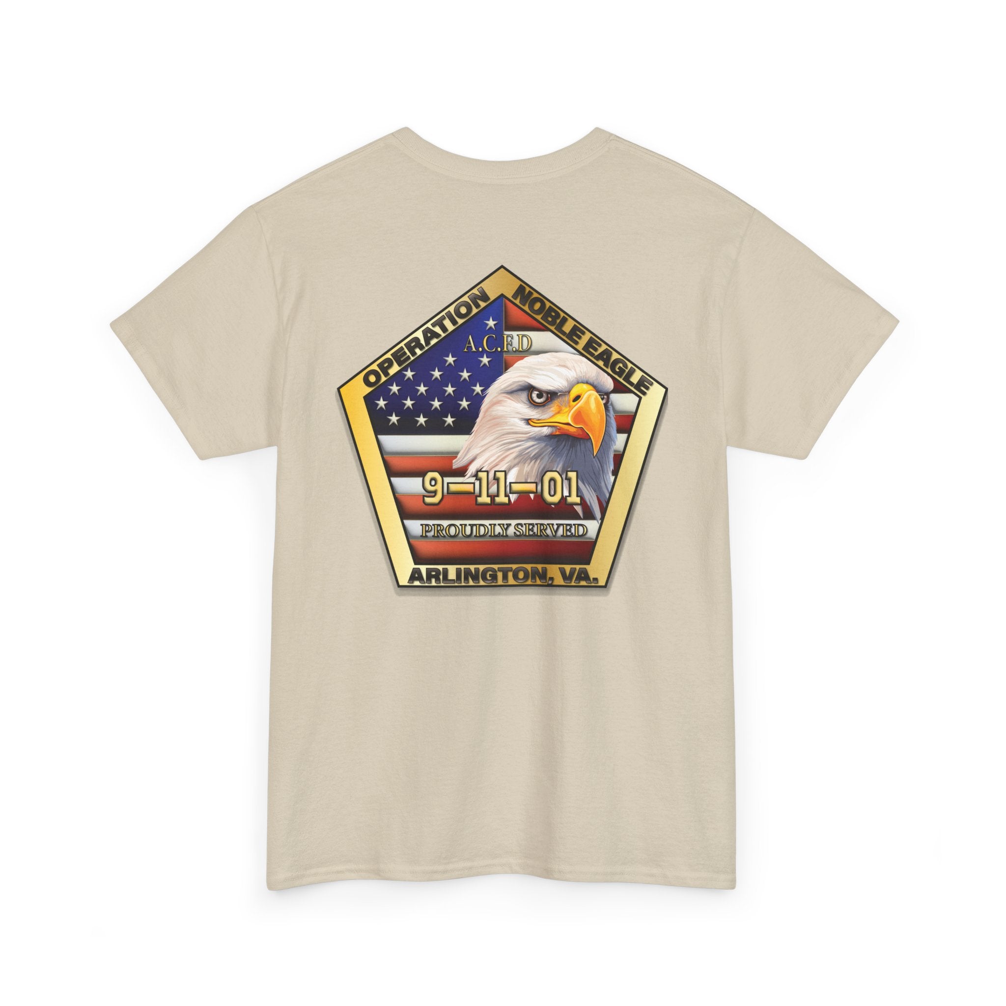 Operation Noble Eagle/Old Arlington Patch -Heavy Cotton Unisex Tee