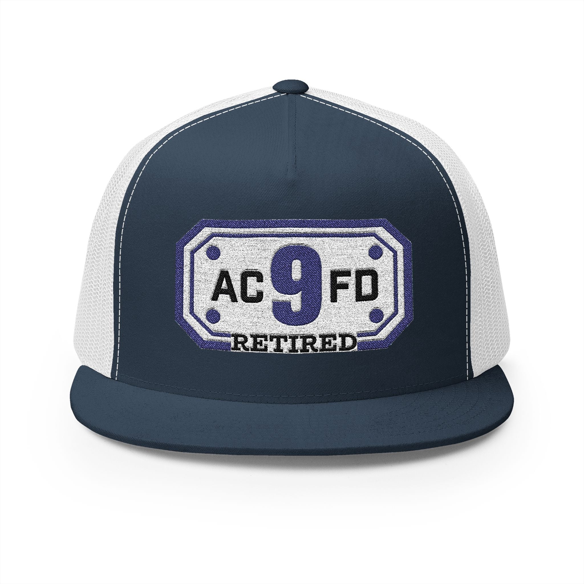 Retired Arlington Rescue 9 - 5 Panel Trucker Cap (Embroidery)